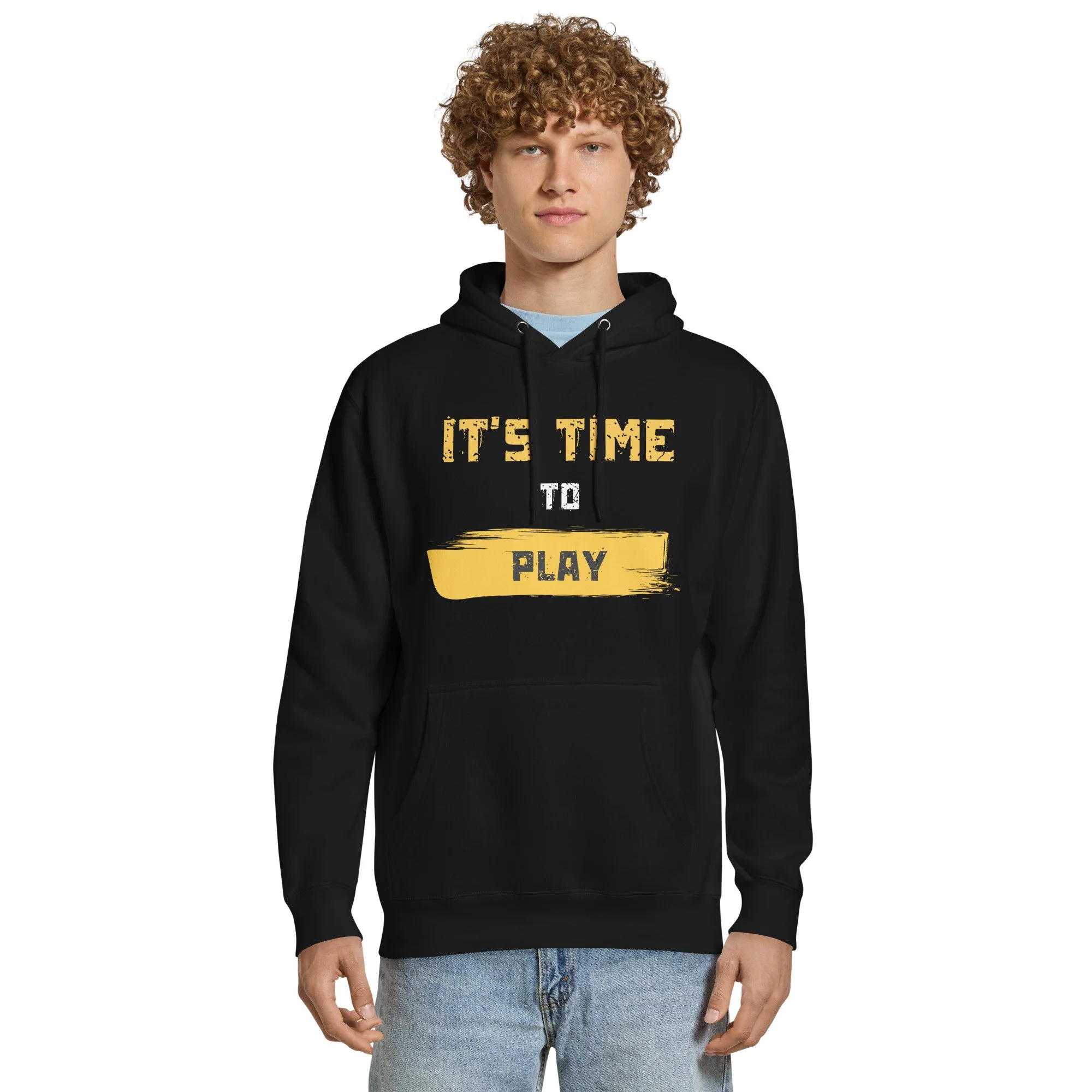 Hoodie Unissexo Premium "IT'S TIME TO PLAY" | Corte Regular | MT GAMING MERCH