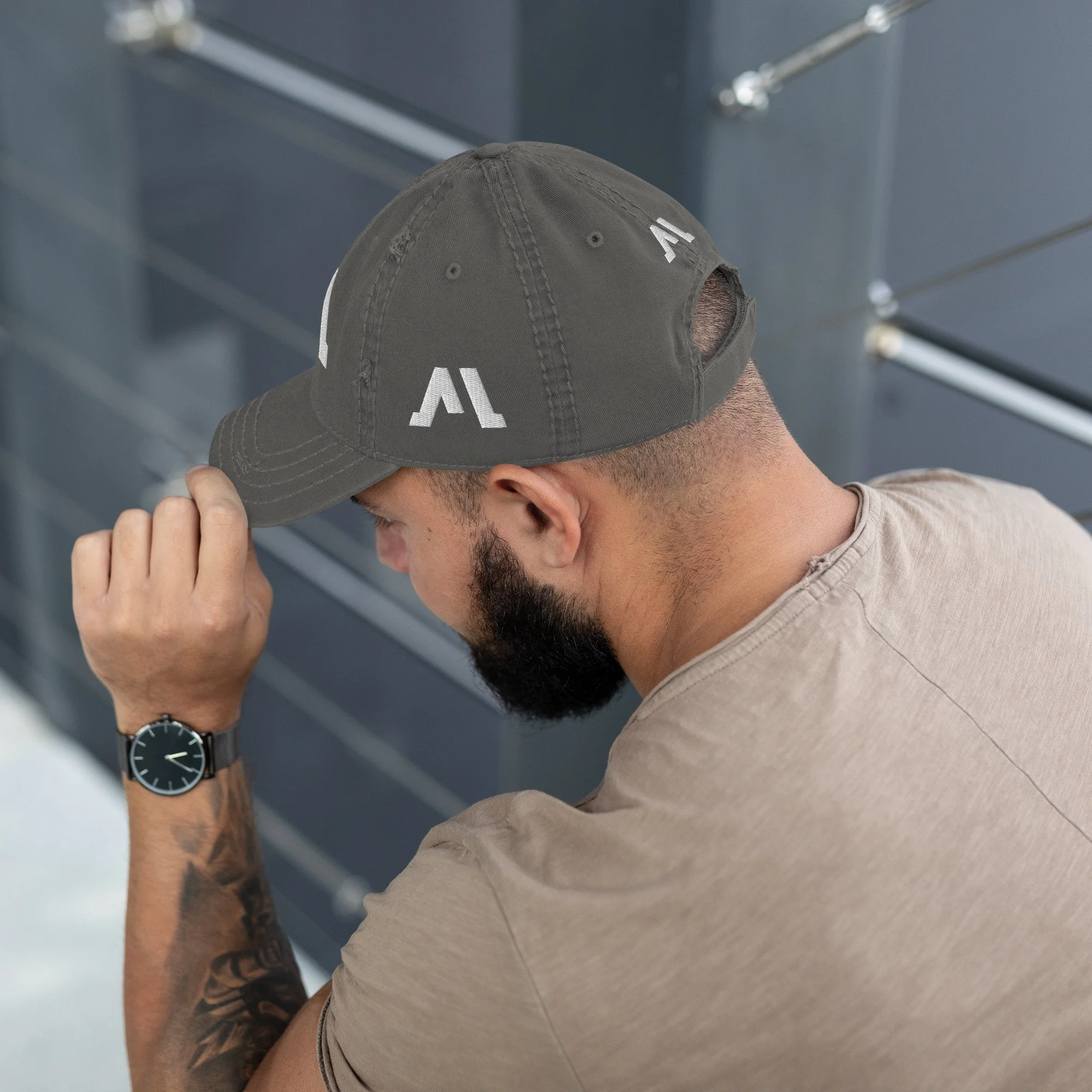 Boné Dad Hat Envelhecido "MT GAMING MERCH" | Desgaste Urbano | Ajuste por Velcro