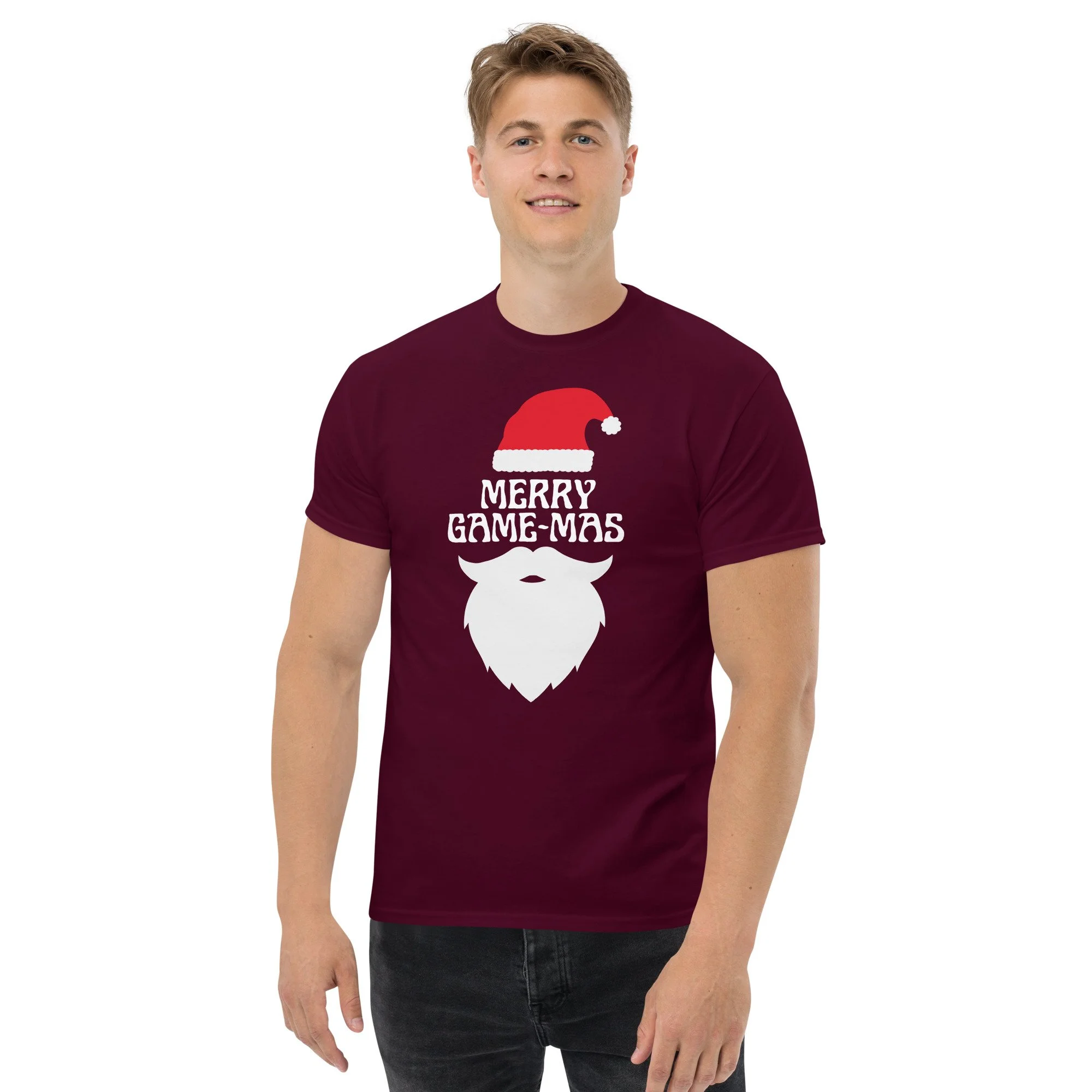 T-shirt Clássica Unissexo "MERRY GAME-MAS" |  Corte Estruturado | MT GAMING MERCH