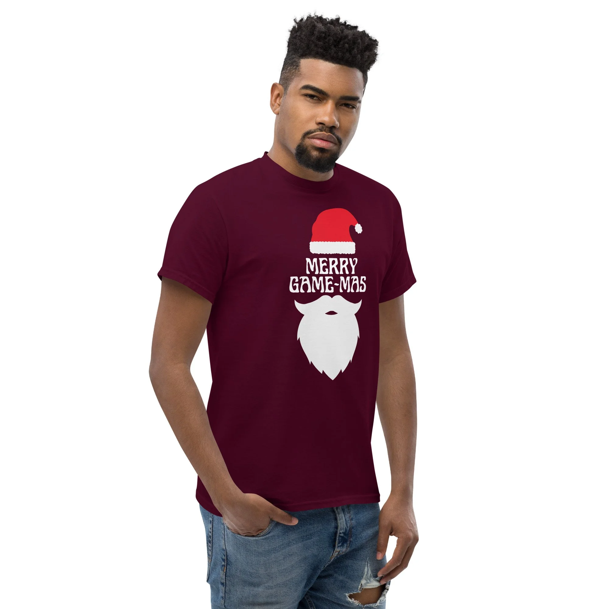 T-shirt Clássica Unissexo "MERRY GAME-MAS" |  Corte Estruturado | MT GAMING MERCH