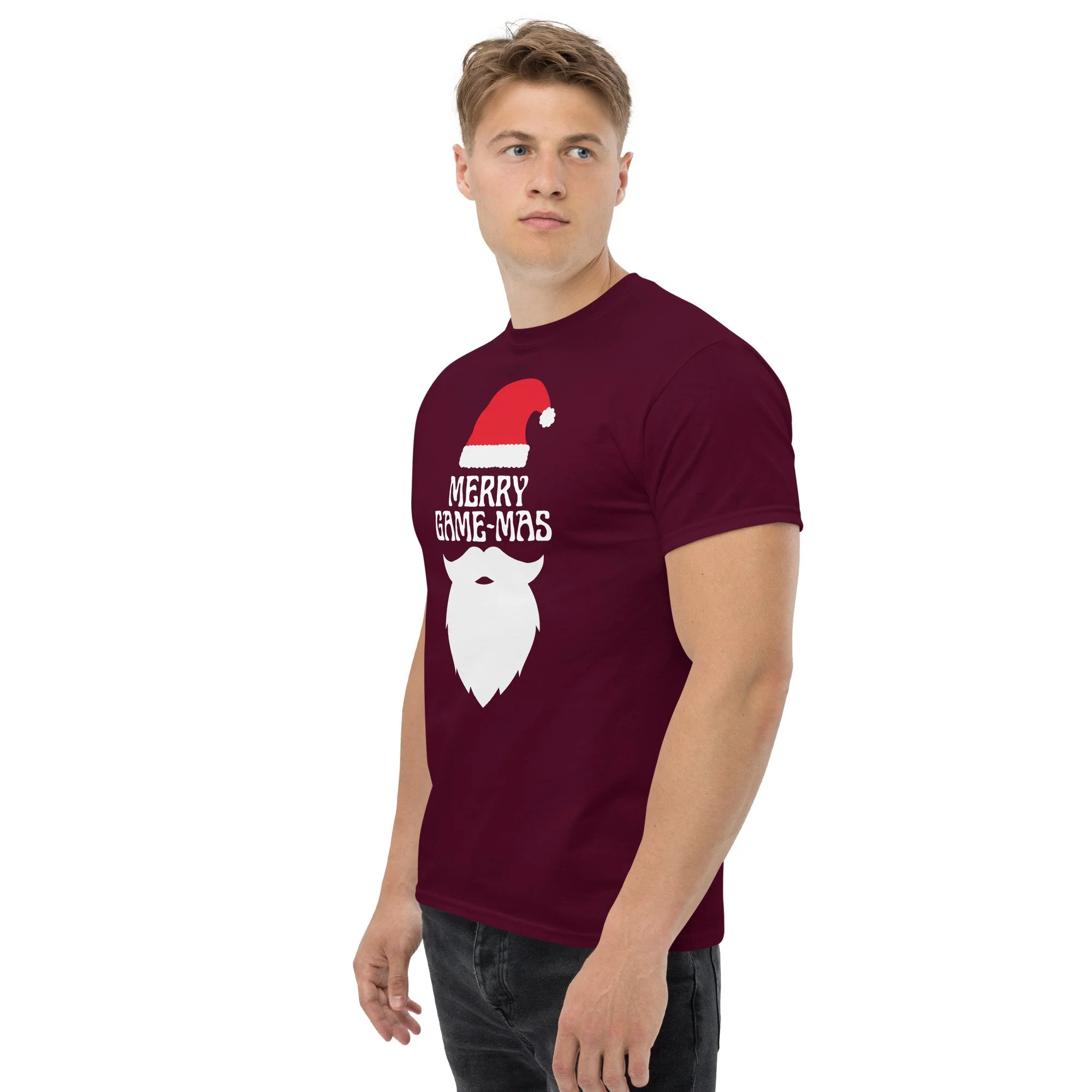 T-shirt Clássica Unissexo "MERRY GAME-MAS" |  Corte Estruturado | MT GAMING MERCH