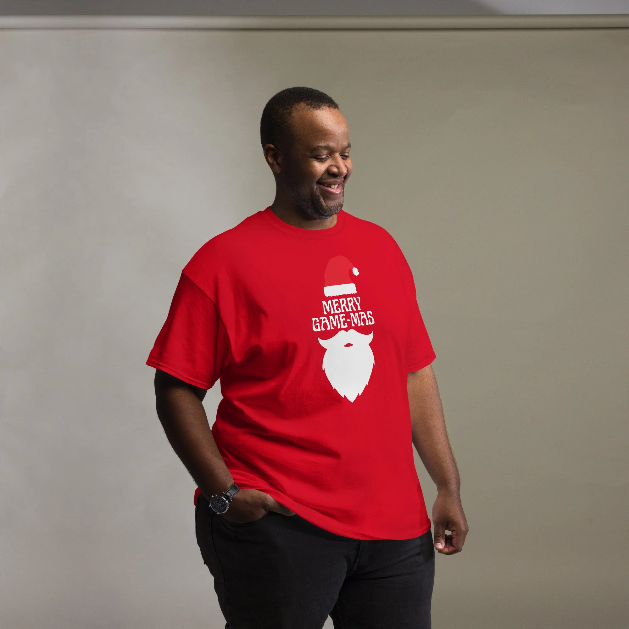 T-shirt Clássica Unissexo "MERRY GAME-MAS" |  Corte Estruturado | MT GAMING MERCH
