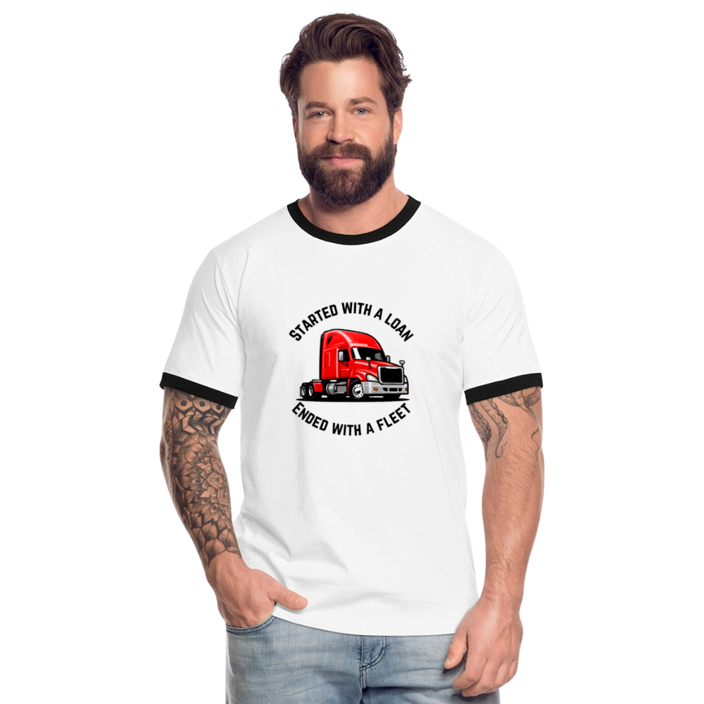 T-shirt Ringer "TRUCKER LOVER" | STARTED WITH A LOAN, ENDED WITH A FLEET | MT GAMING