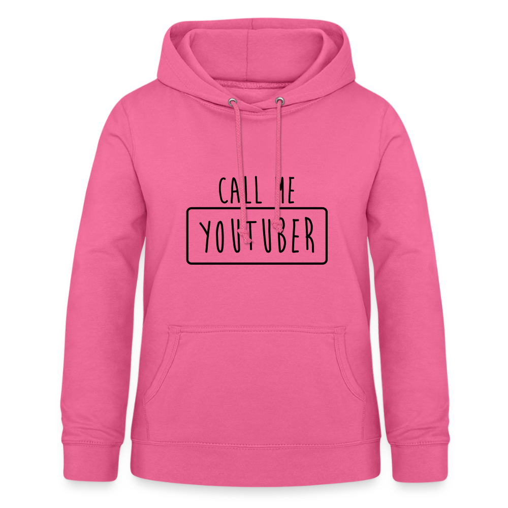 Hoodie para Mulher "CALL ME YOUTUBER" | Conforto Feminino e Design Funcional