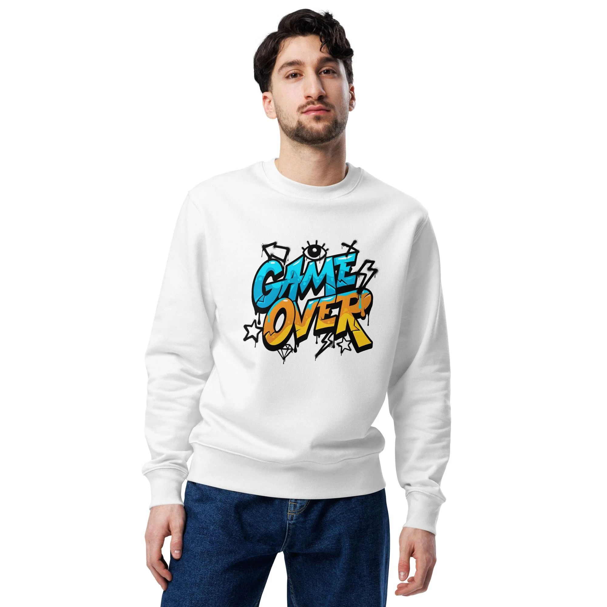 Sweatshirt Eco Unissexo "GAMER OVER" | MTGaming Merch | Algodão Orgânico