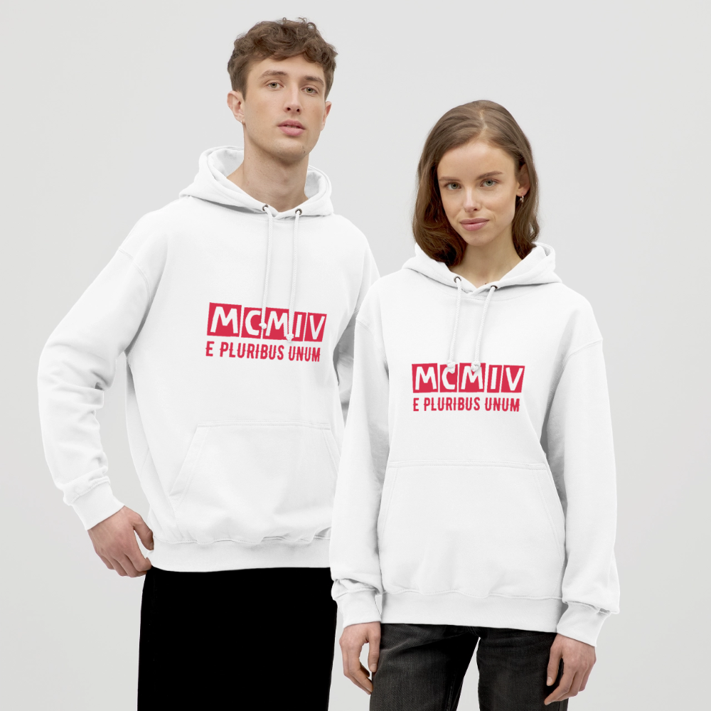 Hoodie Unissexo SL Benfica "MCMIV - 1904 - E PLURIBUS UNUM" | Branco