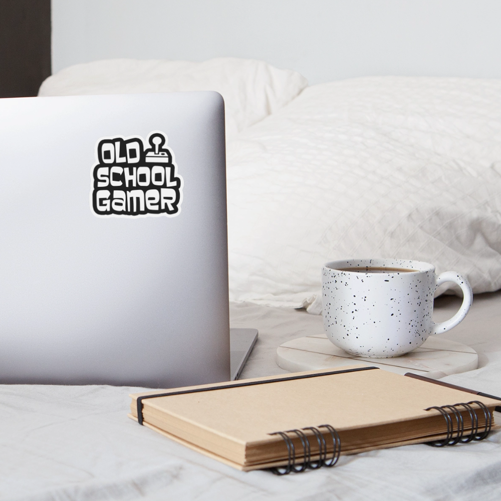 Autocolante Vinil Sticker "OLD SCHOOL GAMER" | Impermeável | Removível sem Resíduos
