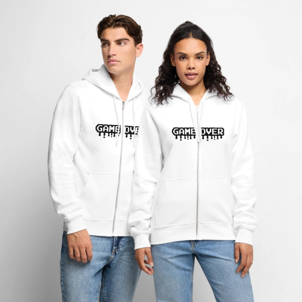 Casaco com Capuz Premium "GAME OVER" | Homem | Detalhes Práticos Gamer