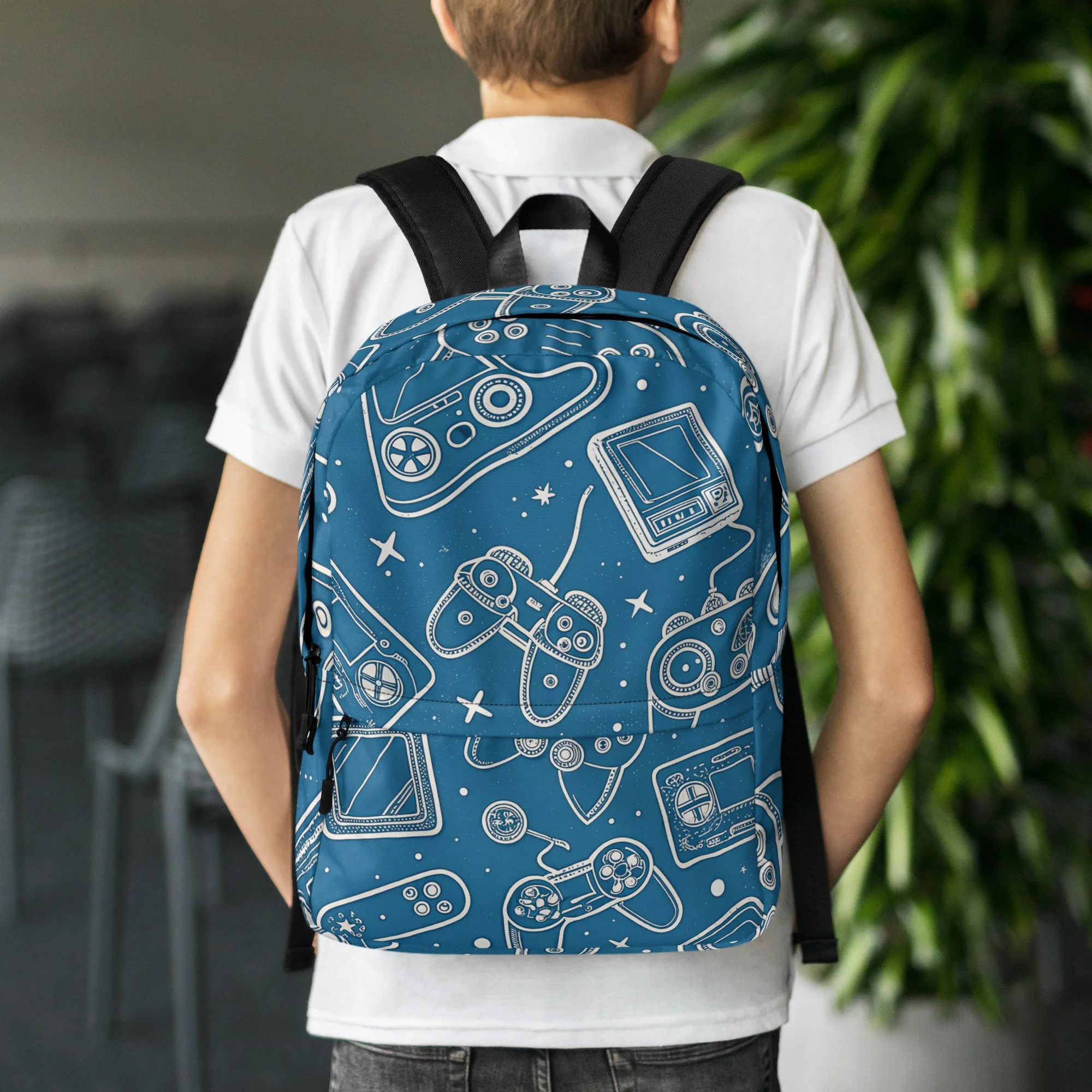 Mochila Gaming – Média, Resistente à Água com Compartimento para Portátil 15"