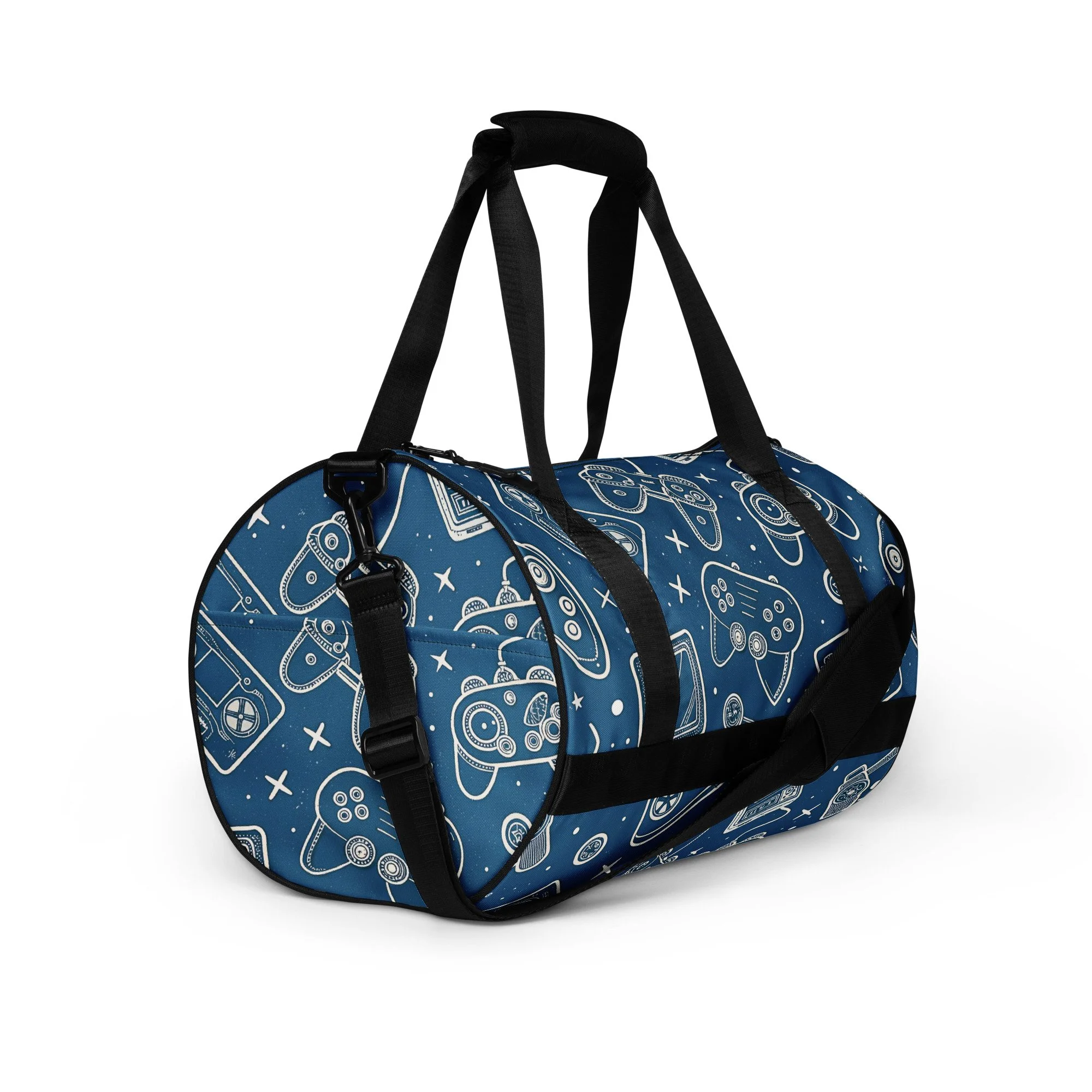 Saco de Ginásio All-Over Print Gaming – Saco de Treino Resistente e Espaçoso de 30L