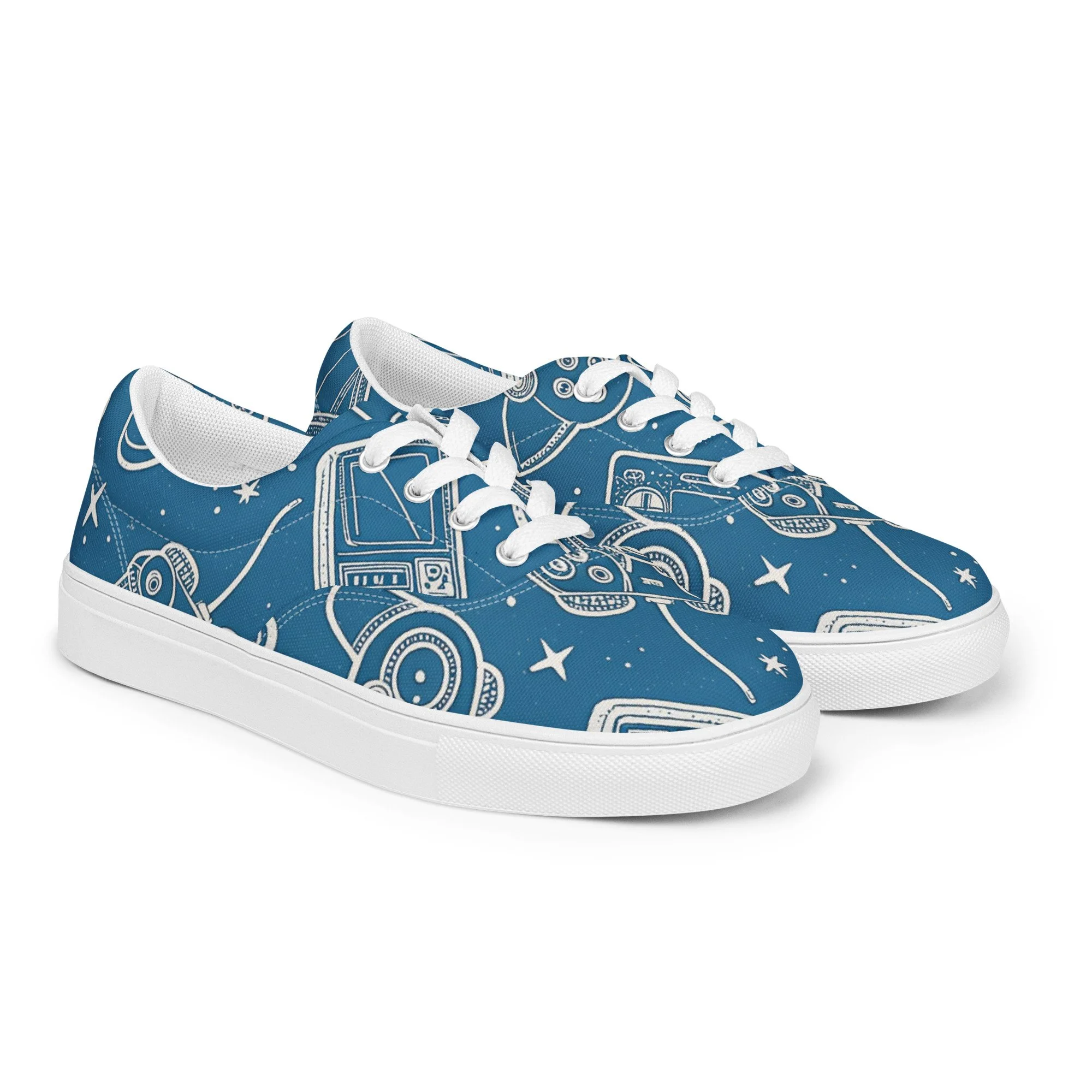 Sapatilhas Canvas Gaming com Atacadores – Estilo Casual e Confortável para Homem