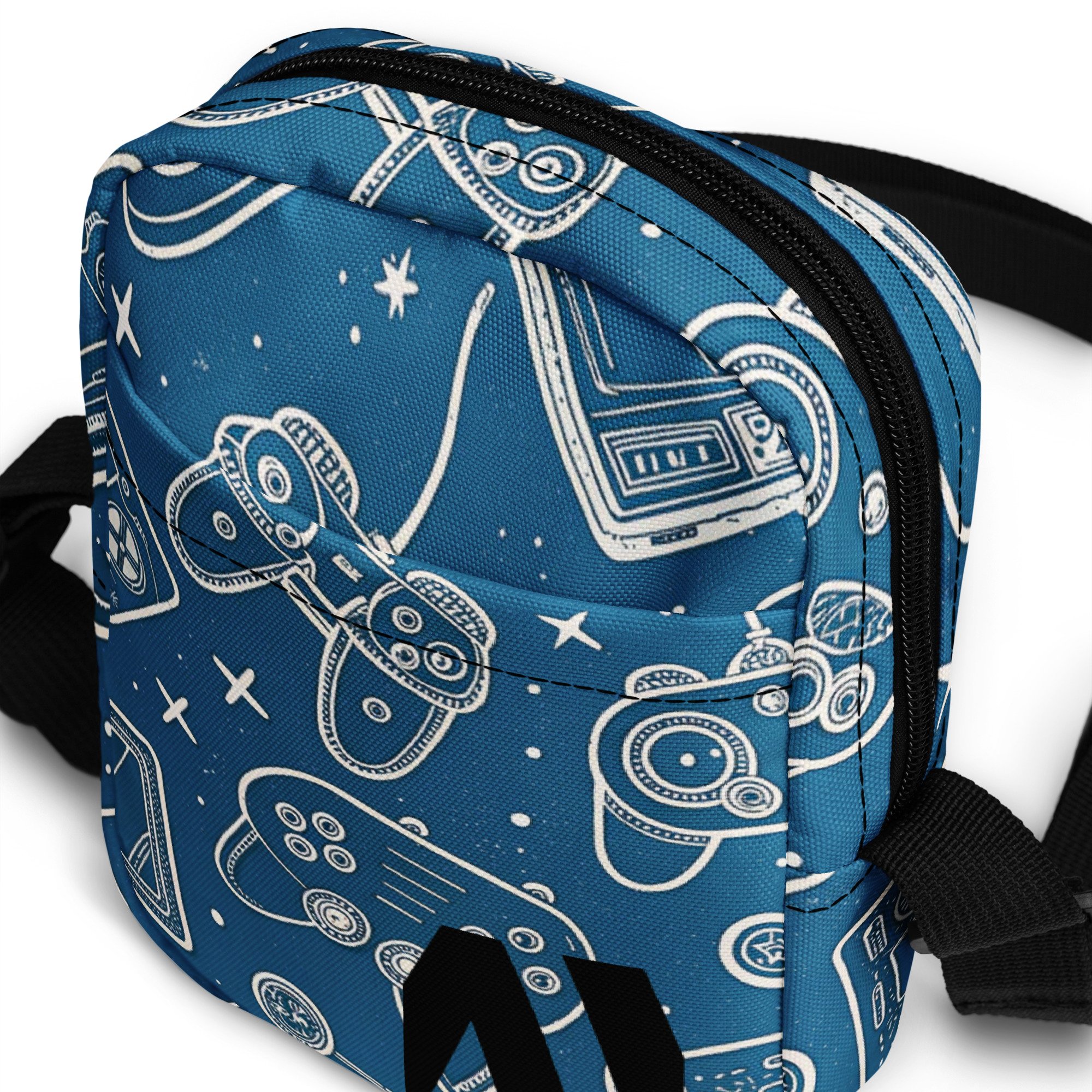 Bolsa Crossbody Utility Gaming – Pequena, Prática e Resistente à Água