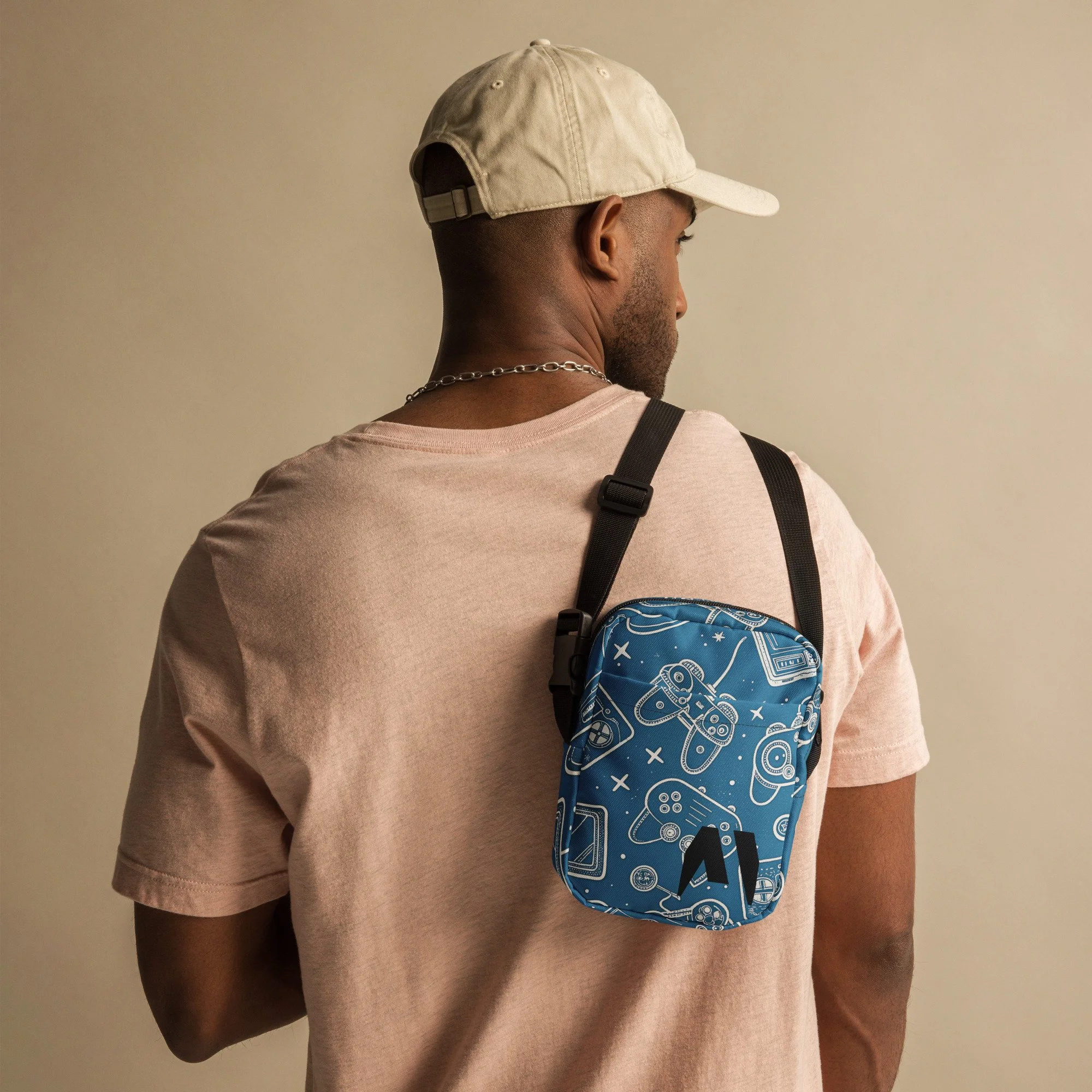 Bolsa Crossbody Utility Gaming – Pequena, Prática e Resistente à Água