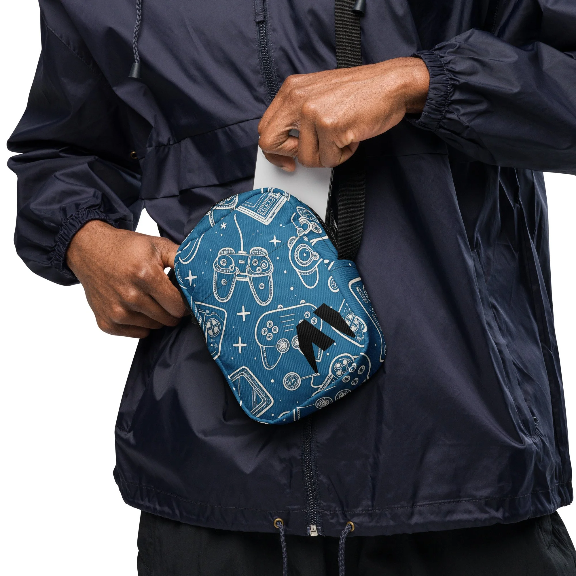 Bolsa Crossbody Utility Gaming – Pequena, Prática e Resistente à Água