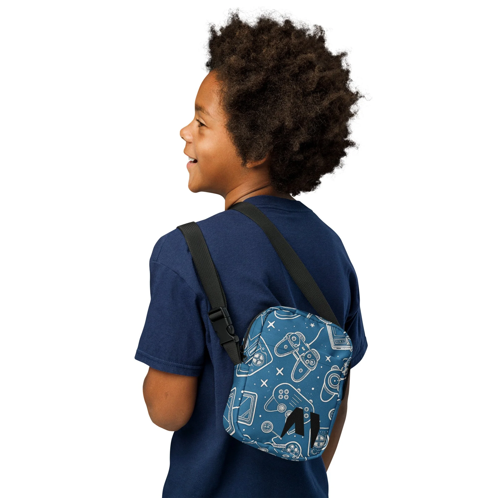 Bolsa Crossbody Utility Gaming – Pequena, Prática e Resistente à Água