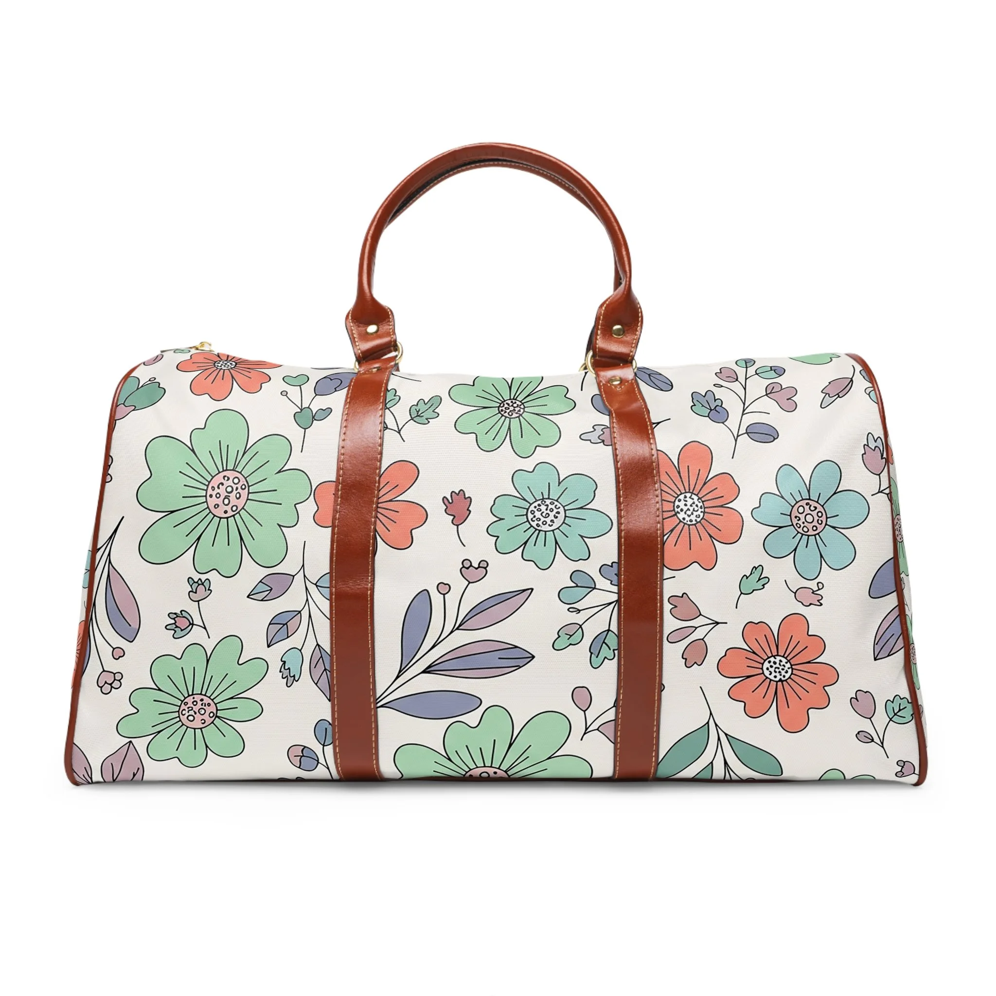 Bolsa de Viagem Floral Impermeável