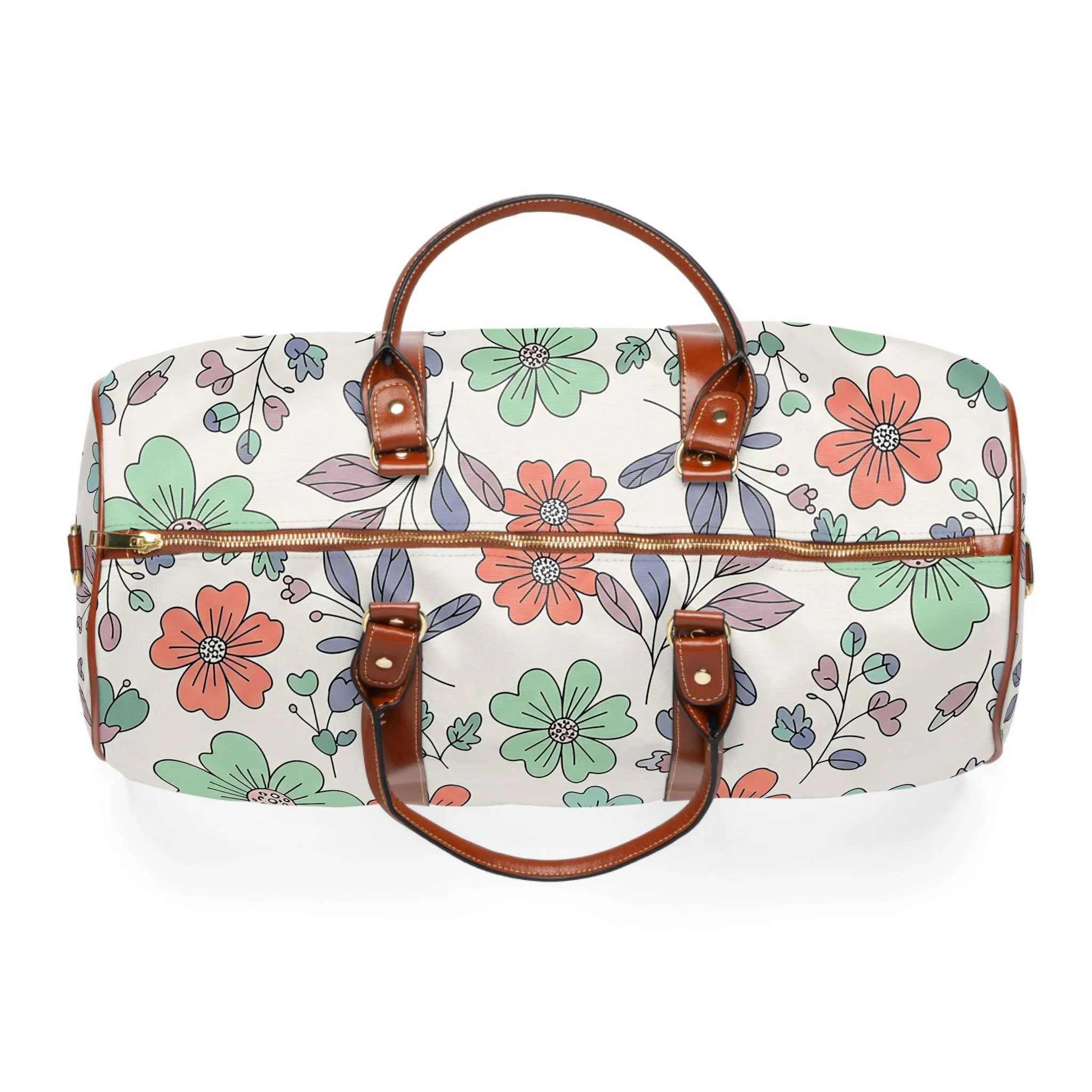 Bolsa de Viagem Floral Impermeável