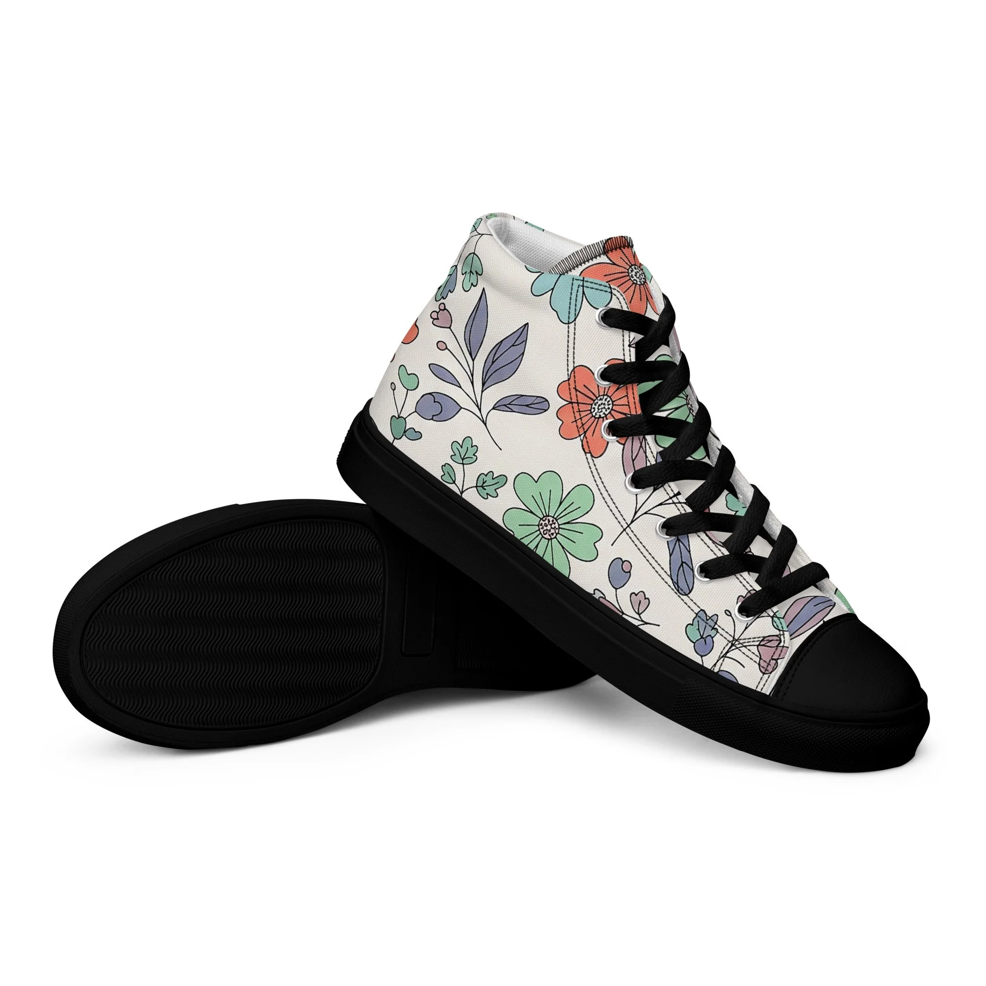 Sapatilhas High Top Canvas para Mulher – Clássicas, Confortáveis e com Biqueira Sintética