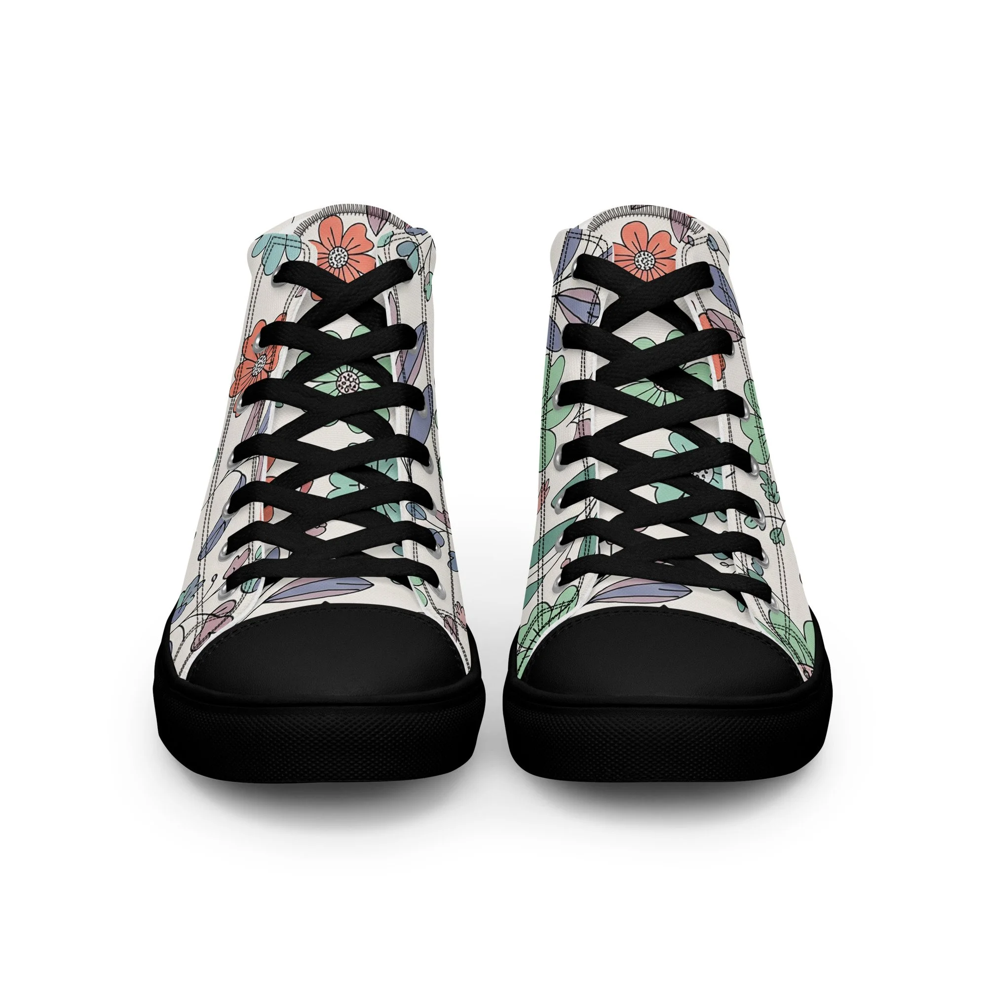 Sapatilhas High Top Canvas para Mulher – Clássicas, Confortáveis e com Biqueira Sintética