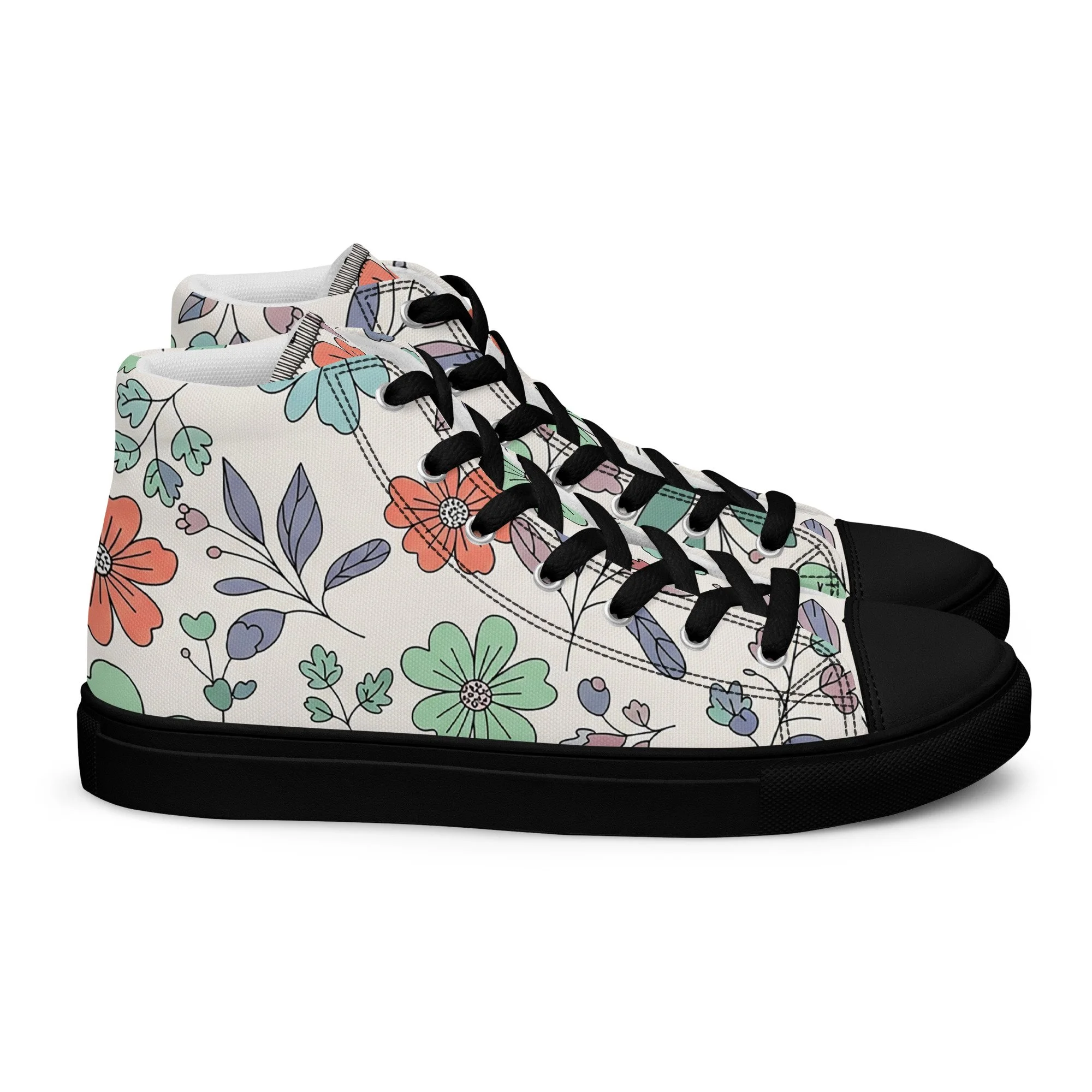 Sapatilhas High Top Canvas para Mulher – Clássicas, Confortáveis e com Biqueira Sintética