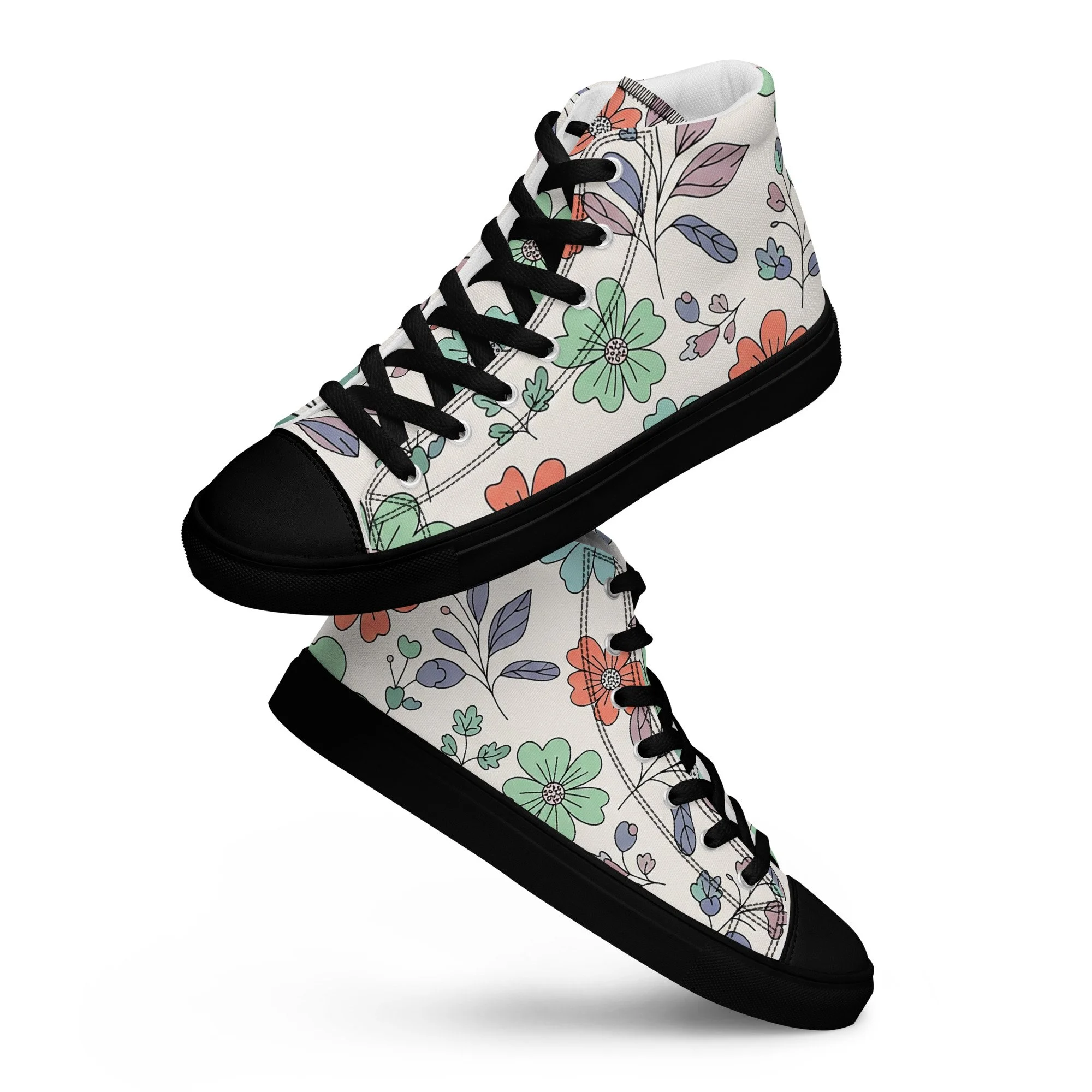 Sapatilhas High Top Canvas para Mulher – Clássicas, Confortáveis e com Biqueira Sintética