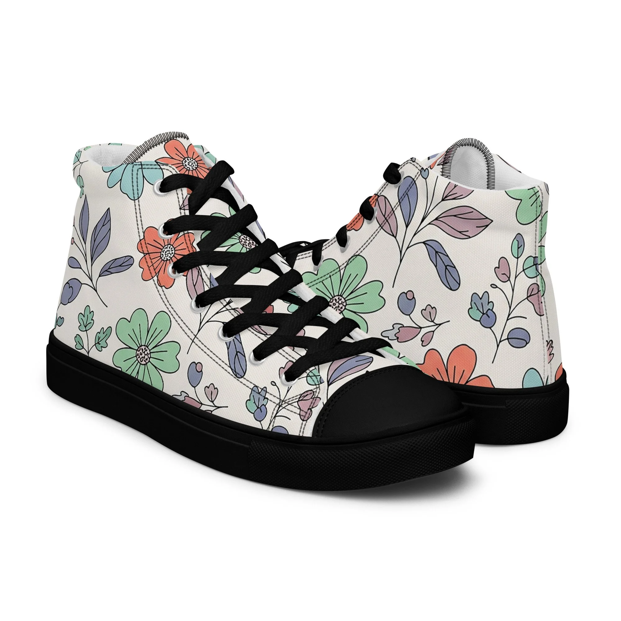Sapatilhas High Top Canvas para Mulher – Clássicas, Confortáveis e com Biqueira Sintética