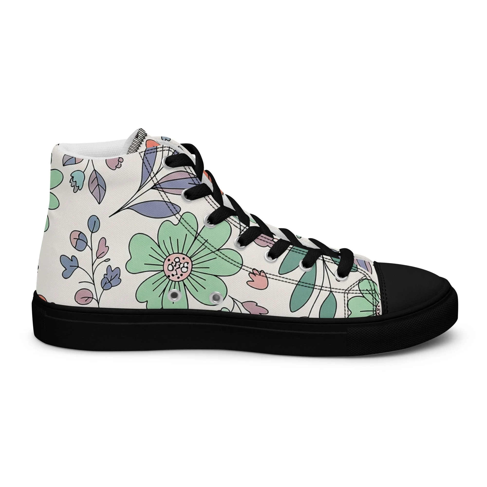 Sapatilhas High Top Canvas para Mulher – Clássicas, Confortáveis e com Biqueira Sintética