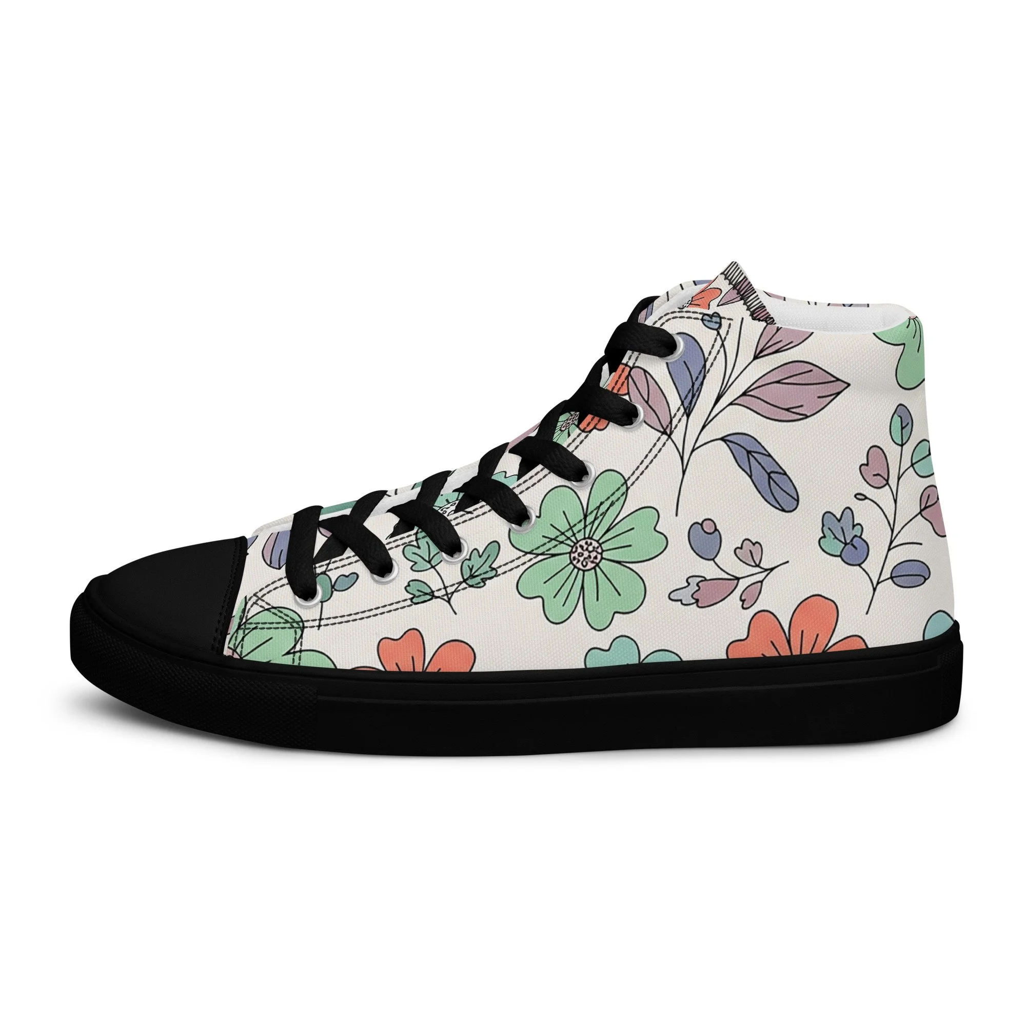 Sapatilhas High Top Canvas para Mulher – Clássicas, Confortáveis e com Biqueira Sintética