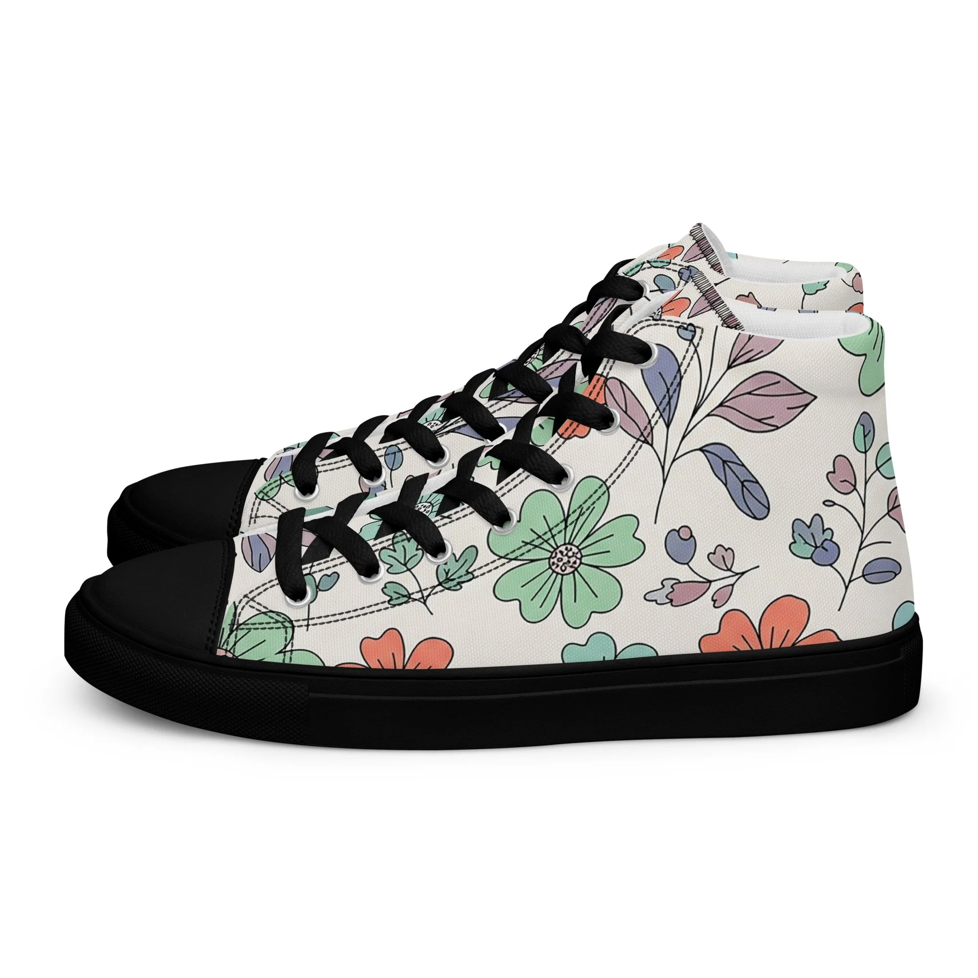 Sapatilhas High Top Canvas para Mulher – Clássicas, Confortáveis e com Biqueira Sintética