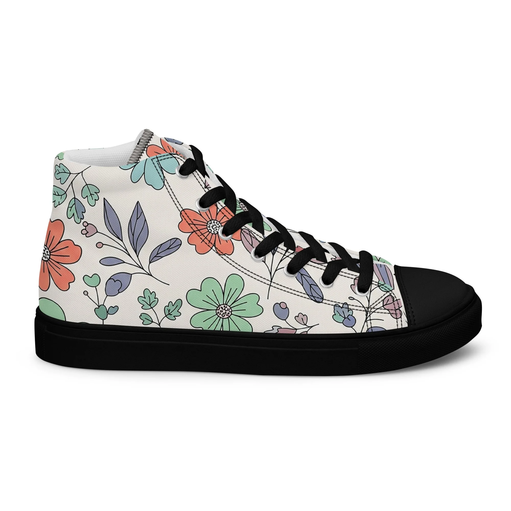 Sapatilhas High Top Canvas para Mulher – Clássicas, Confortáveis e com Biqueira Sintética