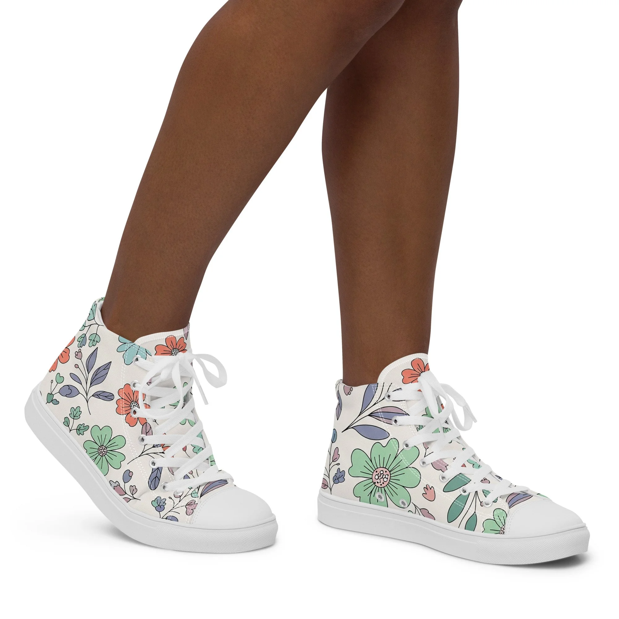 Sapatilhas High Top Canvas para Mulher – Clássicas, Confortáveis e com Biqueira Sintética