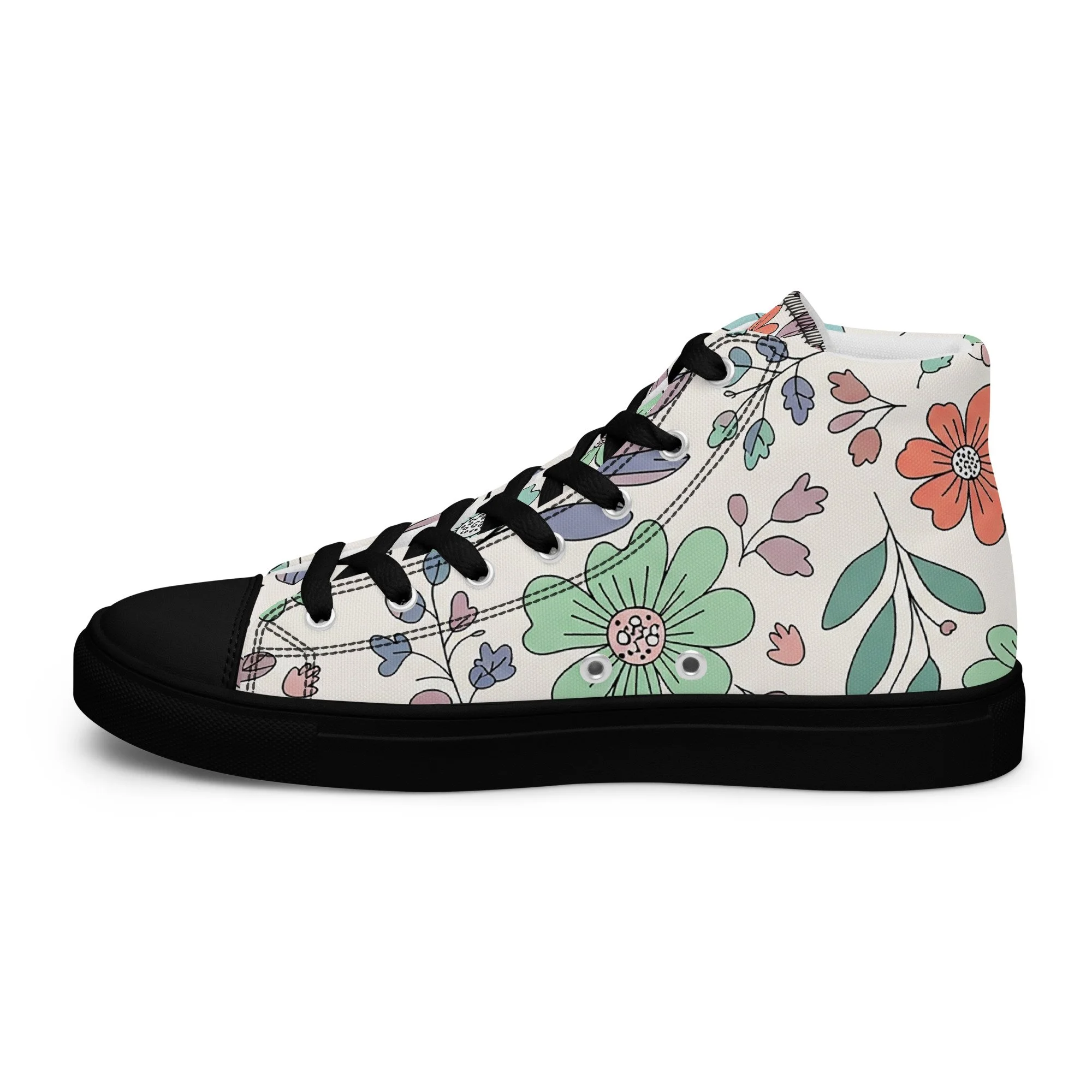 Sapatilhas High Top Canvas para Mulher – Clássicas, Confortáveis e com Biqueira Sintética
