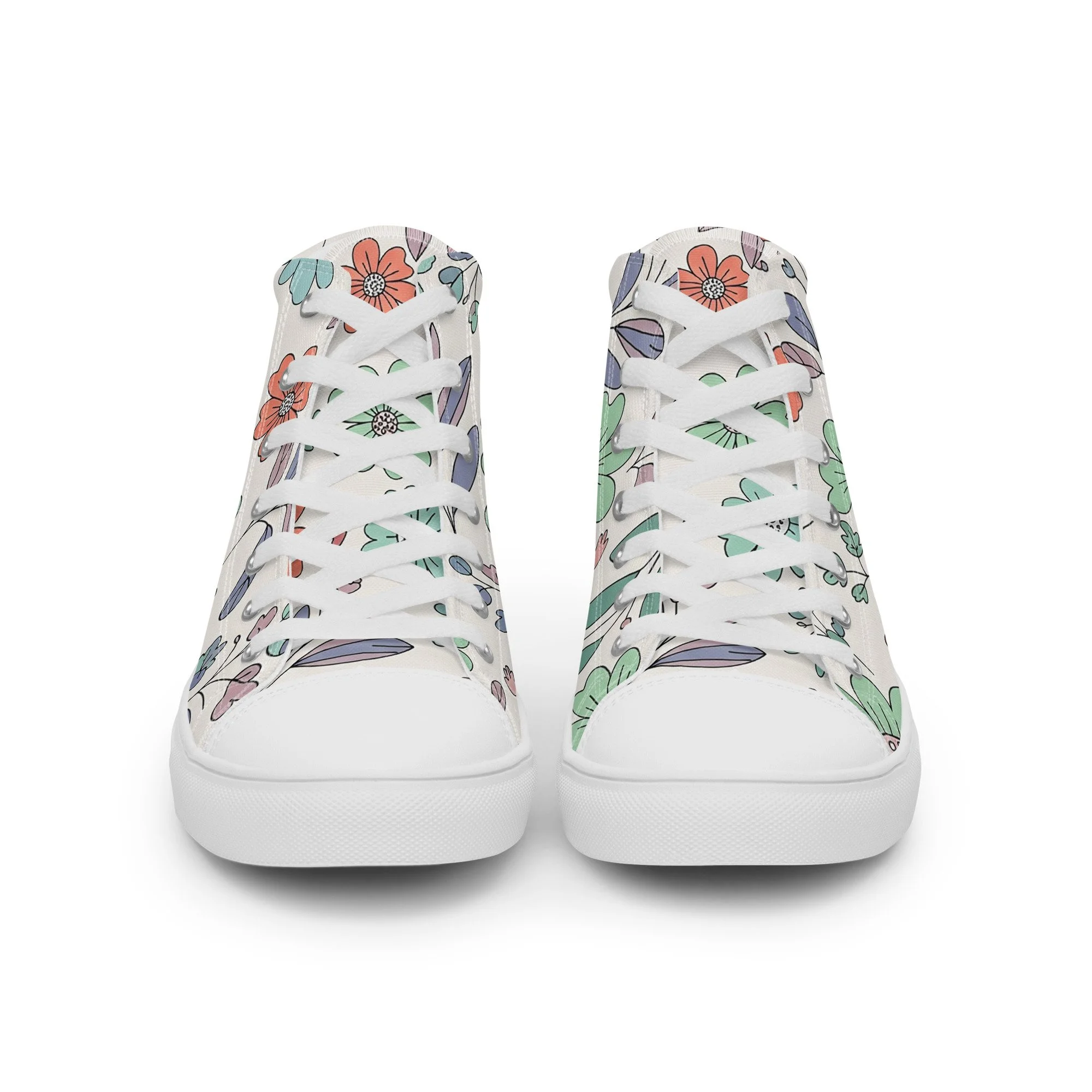 Sapatilhas High Top Canvas para Mulher – Clássicas, Confortáveis e com Biqueira Sintética