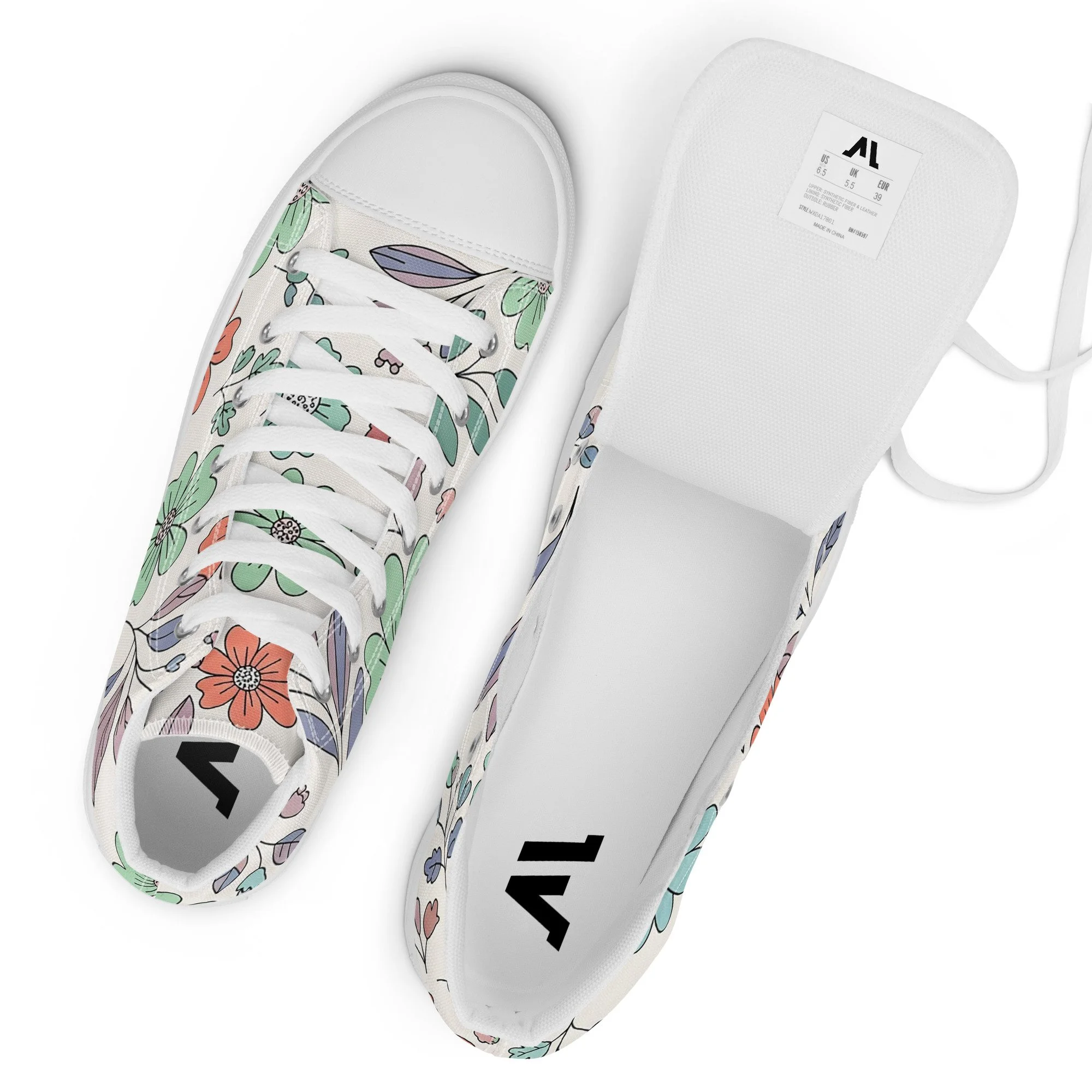 Sapatilhas High Top Canvas para Mulher – Clássicas, Confortáveis e com Biqueira Sintética