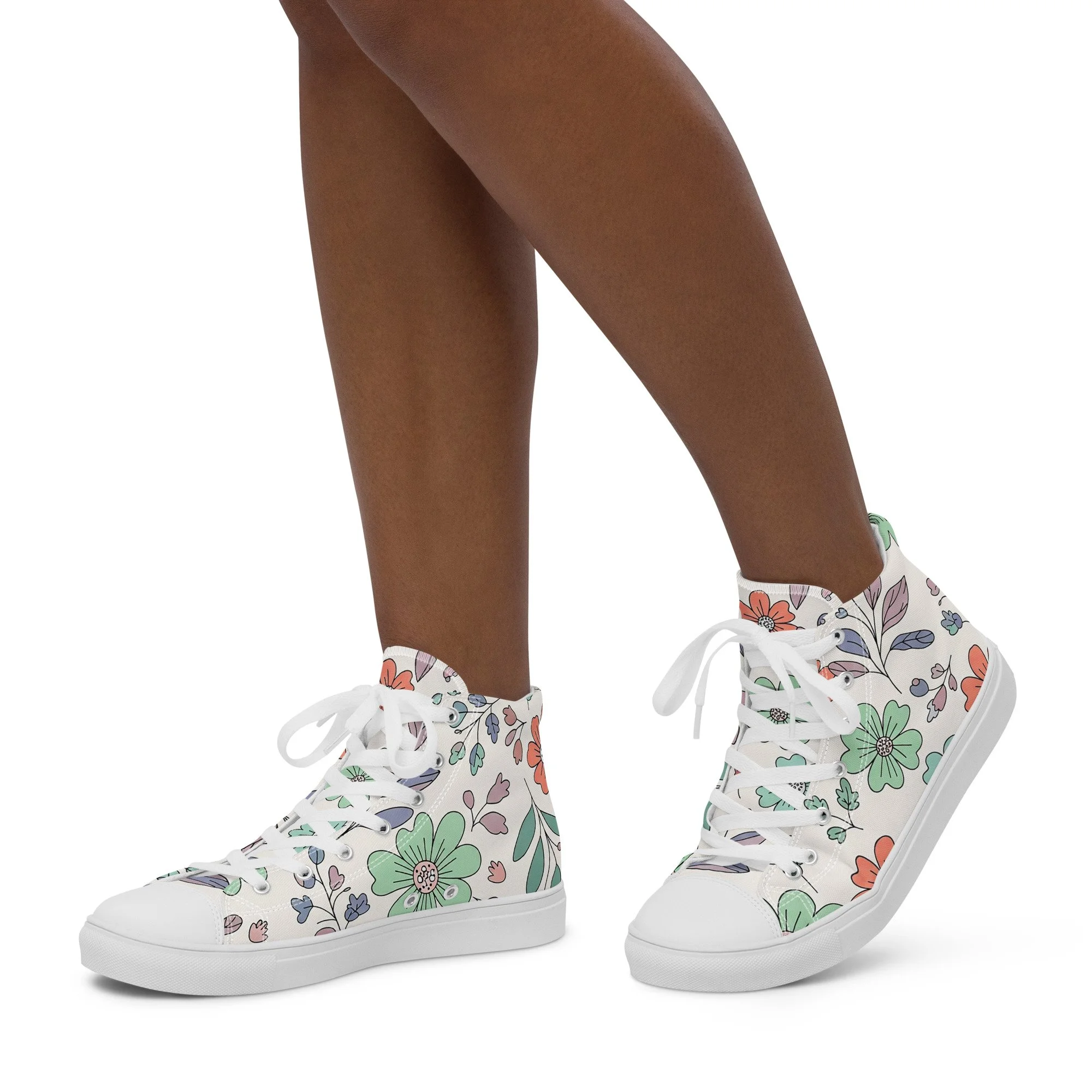 Sapatilhas High Top Canvas para Mulher – Clássicas, Confortáveis e com Biqueira Sintética
