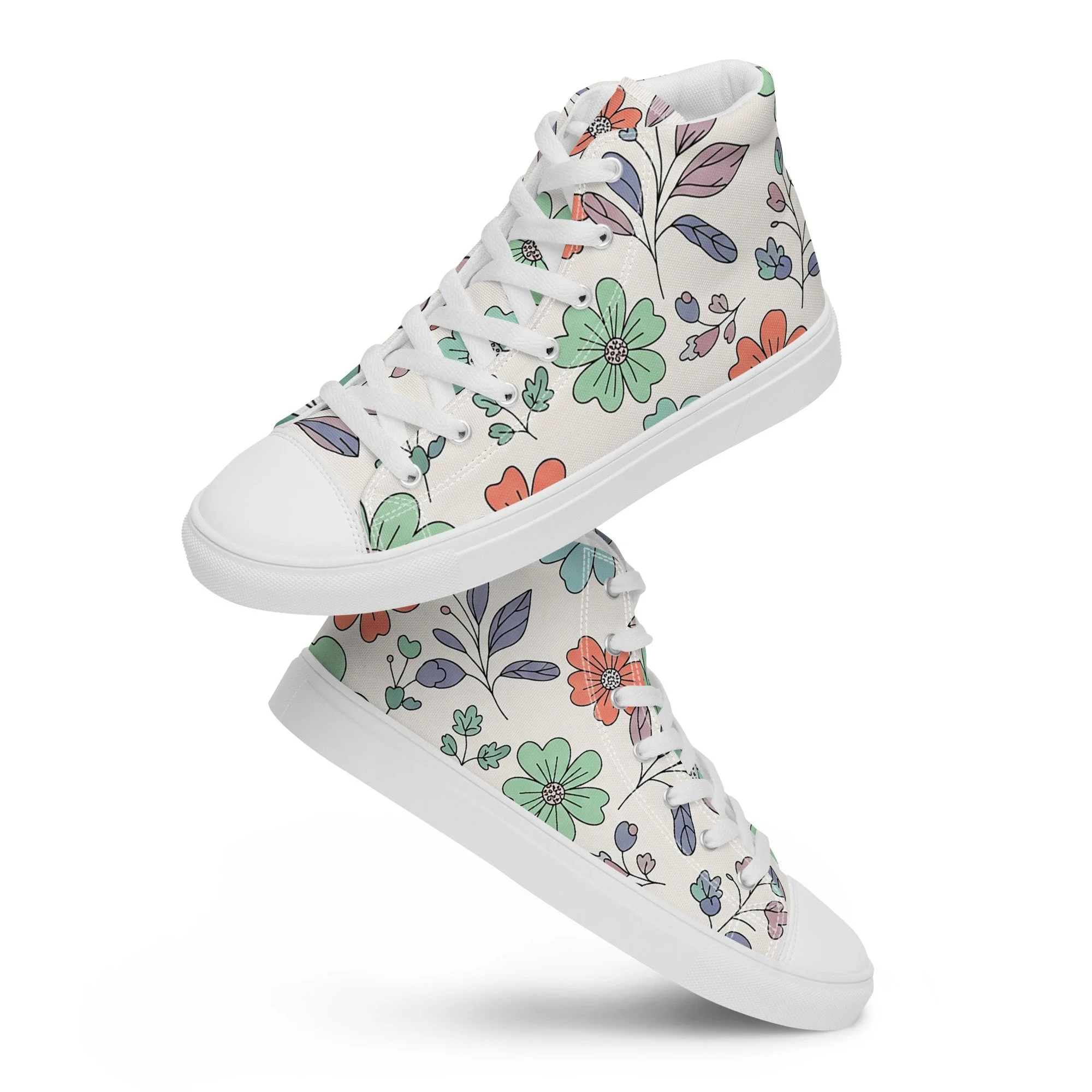 Sapatilhas High Top Canvas para Mulher – Clássicas, Confortáveis e com Biqueira Sintética