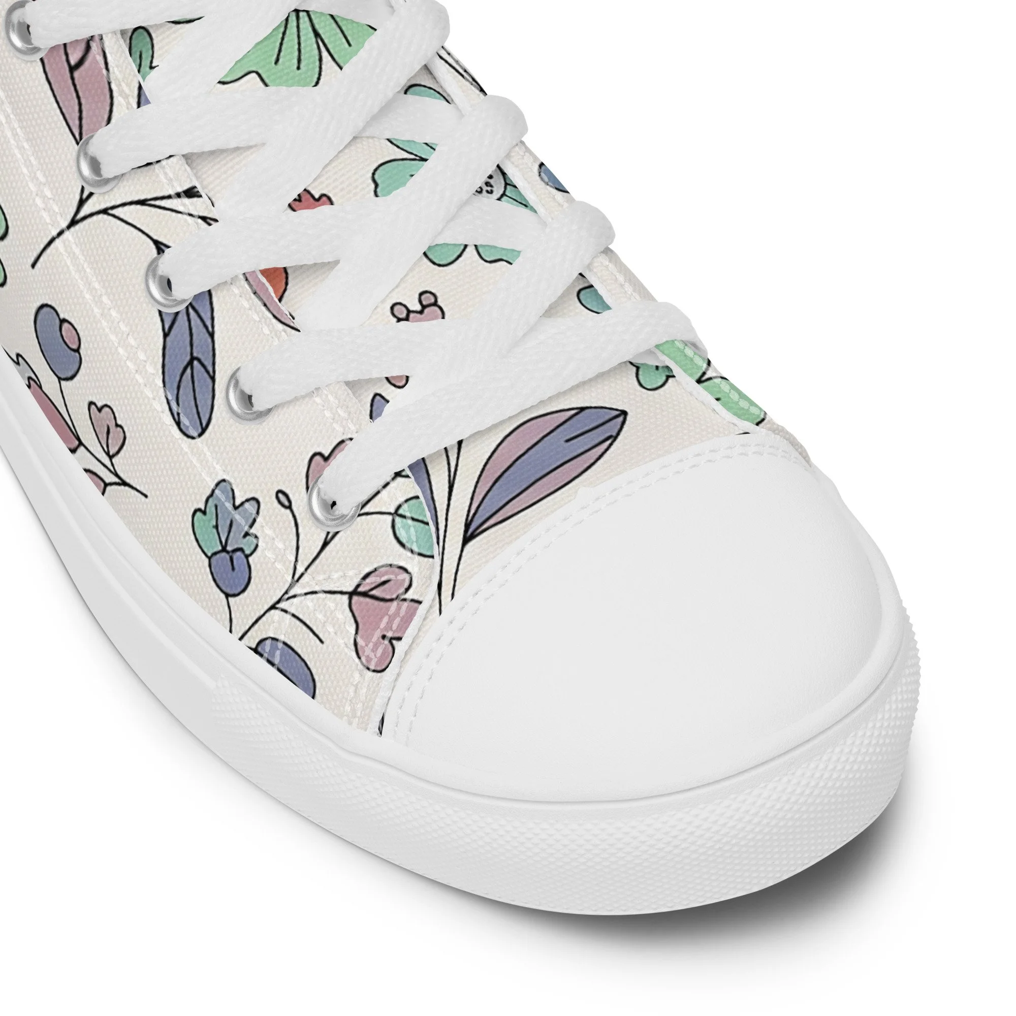Sapatilhas High Top Canvas para Mulher – Clássicas, Confortáveis e com Biqueira Sintética