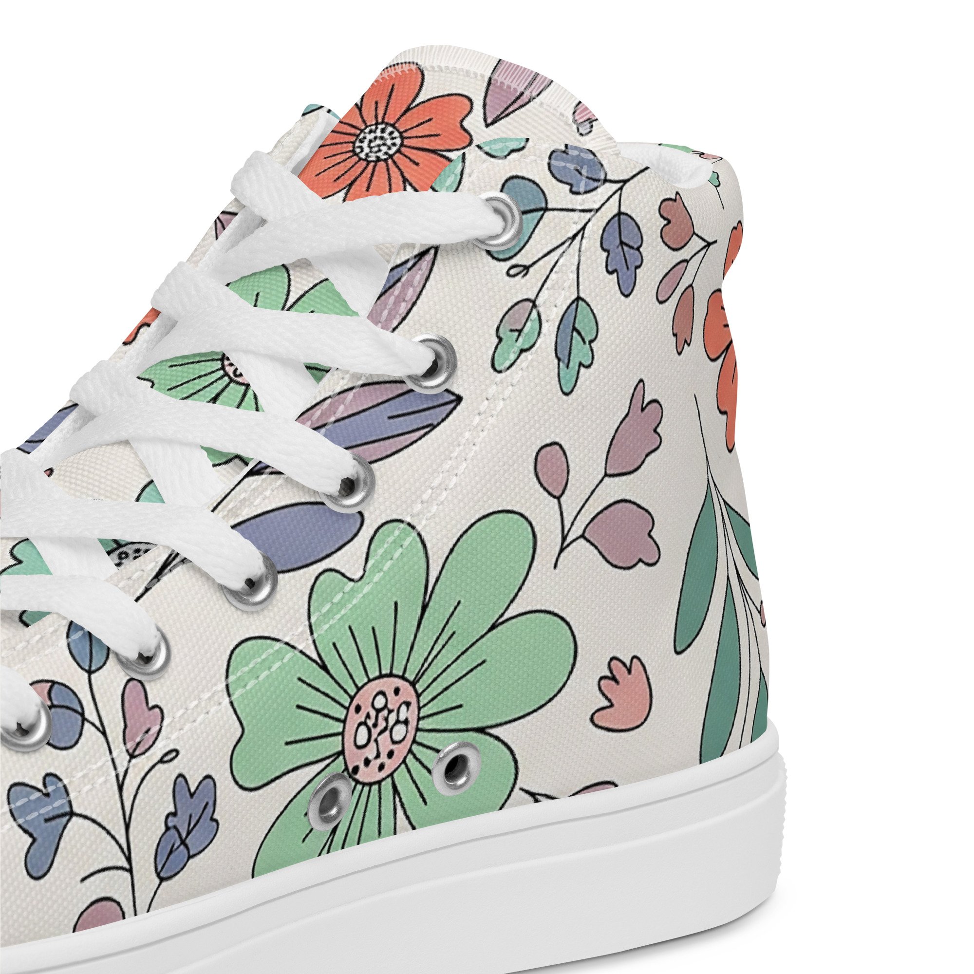 Sapatilhas High Top Canvas para Mulher – Clássicas, Confortáveis e com Biqueira Sintética