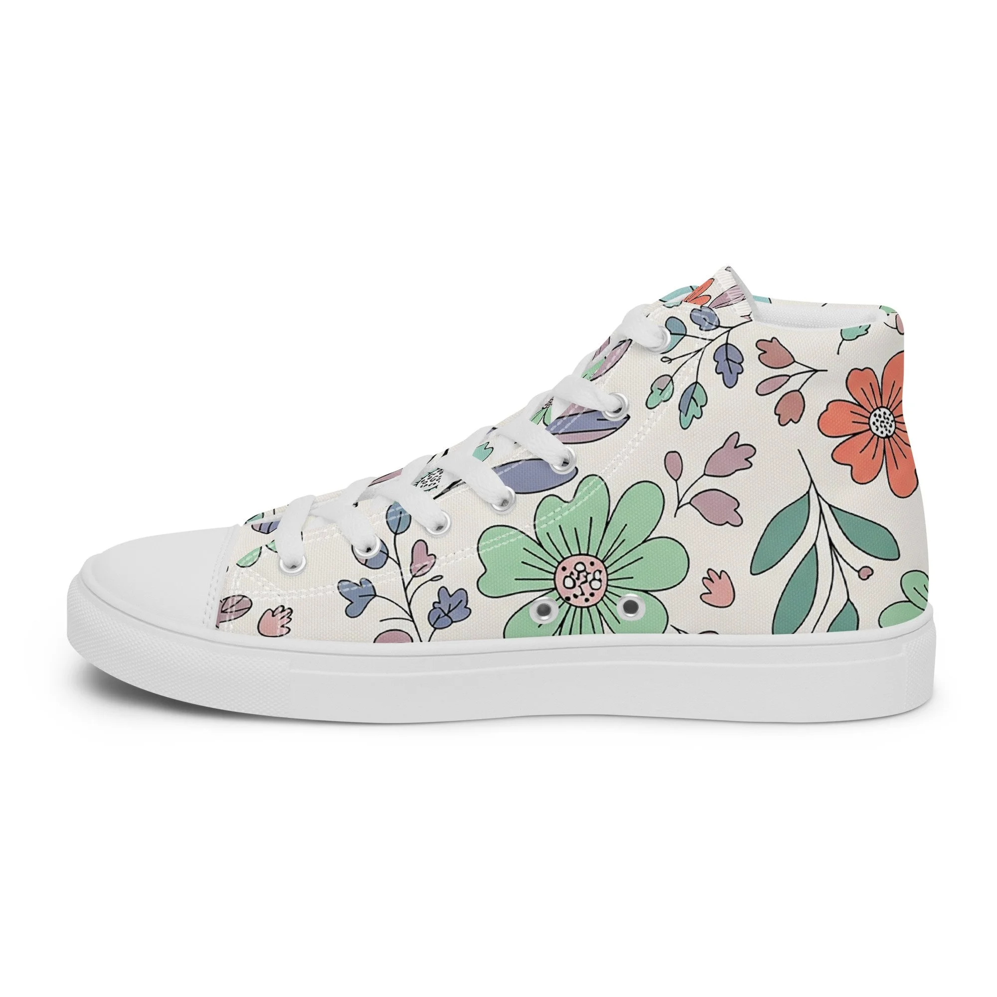 Sapatilhas High Top Canvas para Mulher – Clássicas, Confortáveis e com Biqueira Sintética