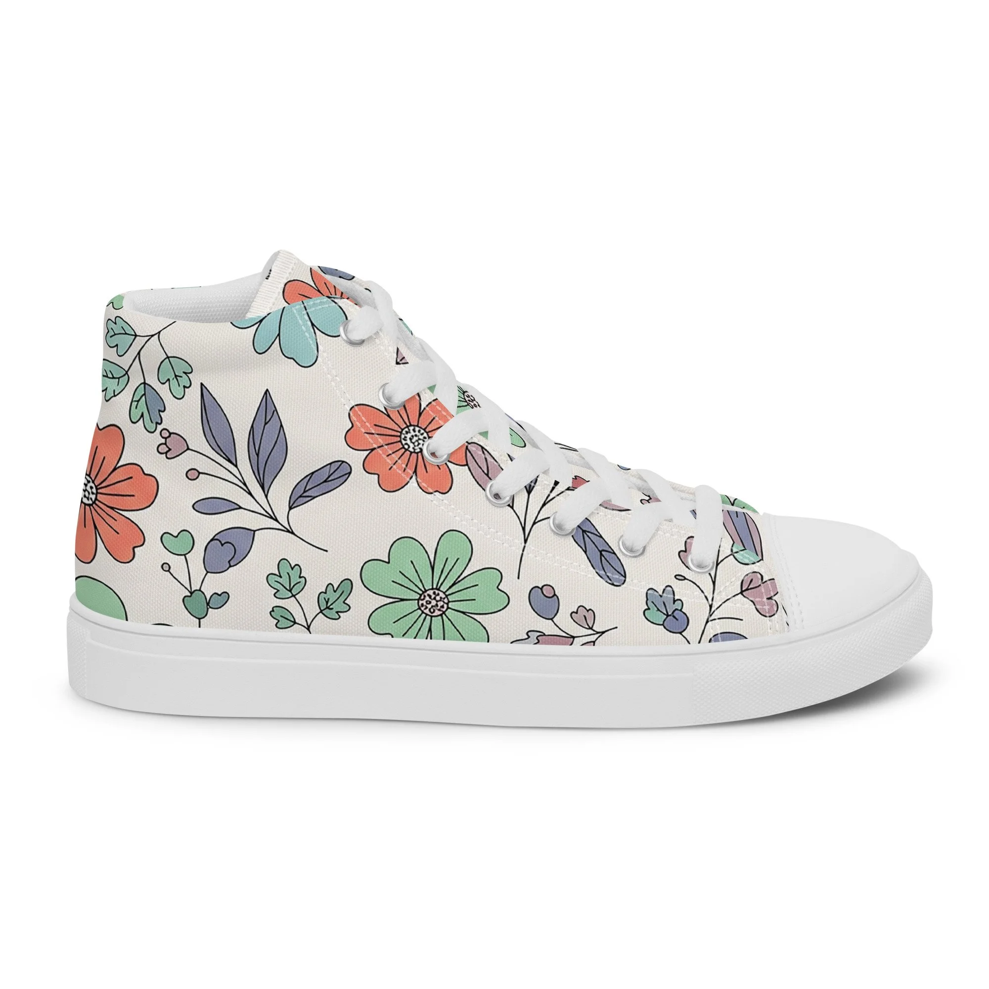 Sapatilhas High Top Canvas para Mulher – Clássicas, Confortáveis e com Biqueira Sintética