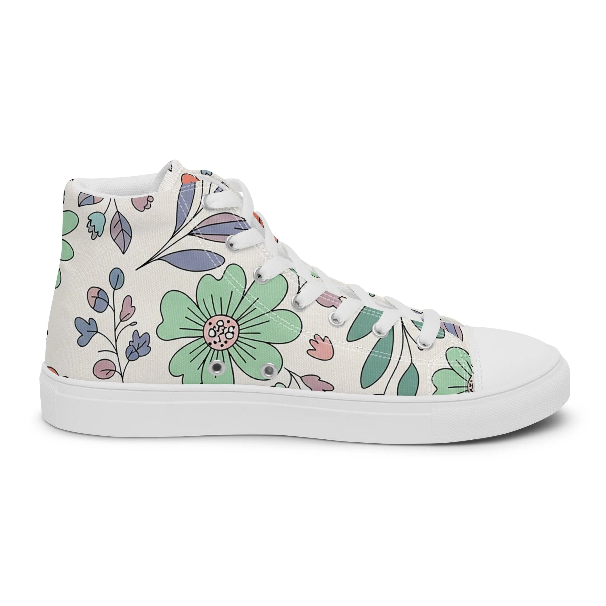 Sapatilhas High Top Canvas para Mulher – Clássicas, Confortáveis e com Biqueira Sintética