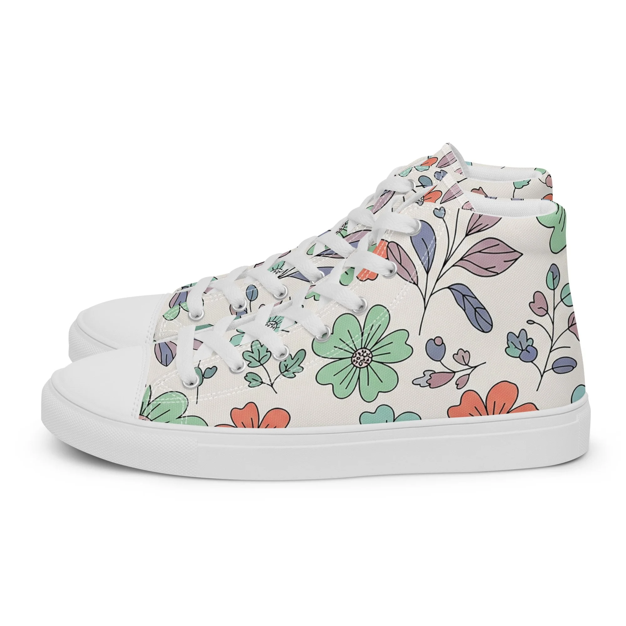 Sapatilhas High Top Canvas para Mulher – Clássicas, Confortáveis e com Biqueira Sintética