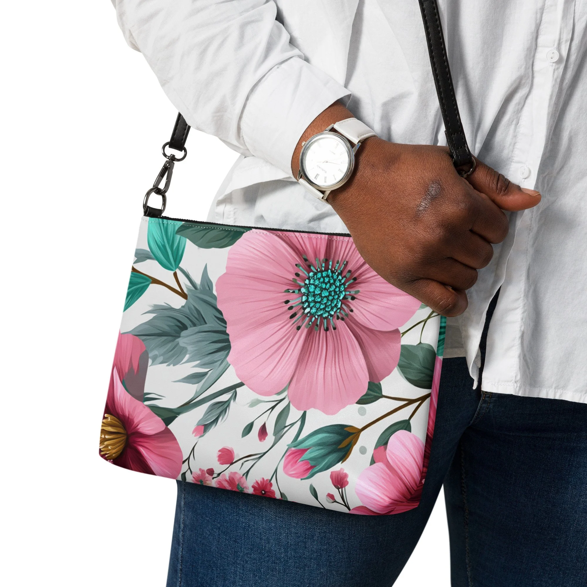 Bolsa Crossbody em Pele Sintética – Versátil, com Alças Removíveis e Organização Interior