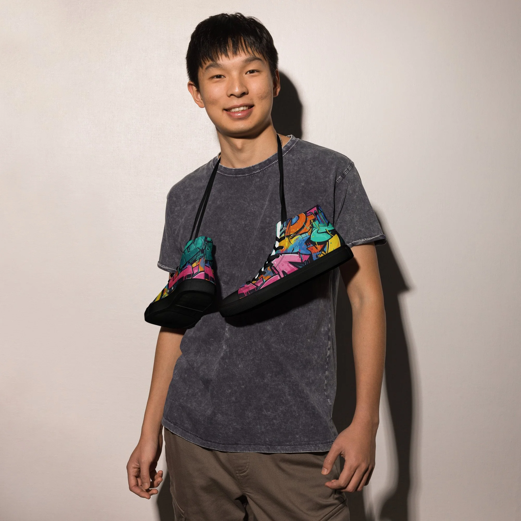 Sapatilhas High Top Canvas MT Gaming para Homem – Estilo Urbano e Conforto