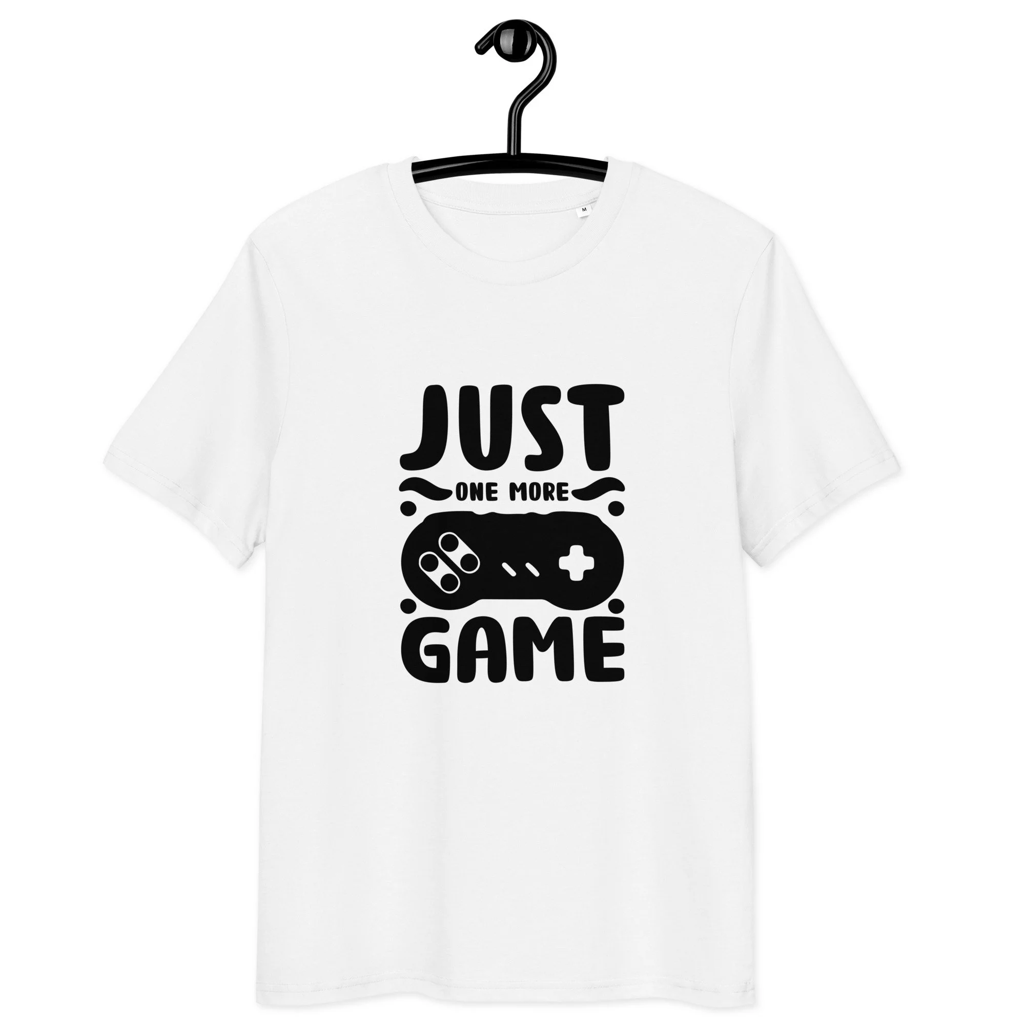 T-shirt Unissexo "JUST ONE MORE GAME" MT Gaming – Algodão Orgânico, Conforto e Estilo