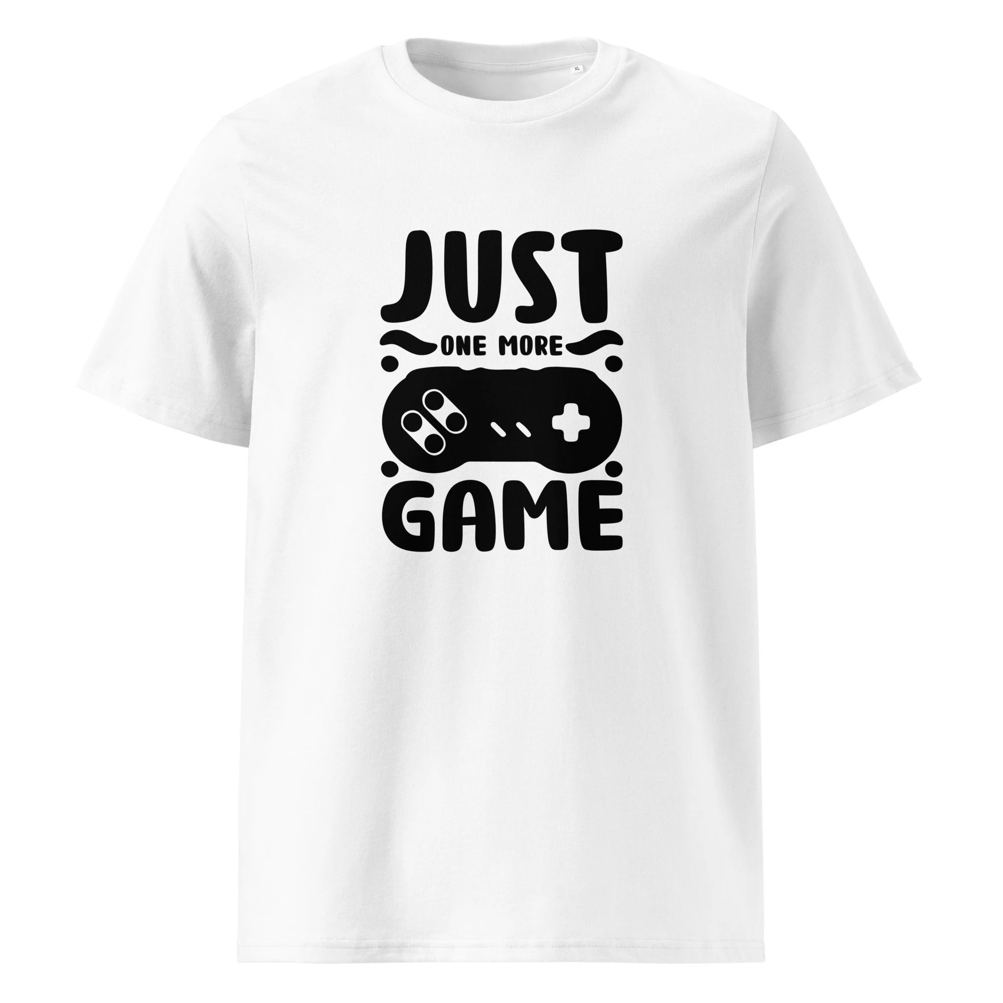 T-shirt Unissexo "JUST ONE MORE GAME" MT Gaming – Algodão Orgânico, Conforto e Estilo