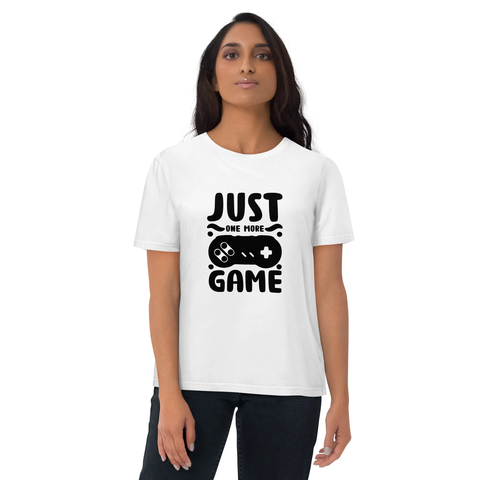 T-shirt Unissexo "JUST ONE MORE GAME" MT Gaming – Algodão Orgânico, Conforto e Estilo