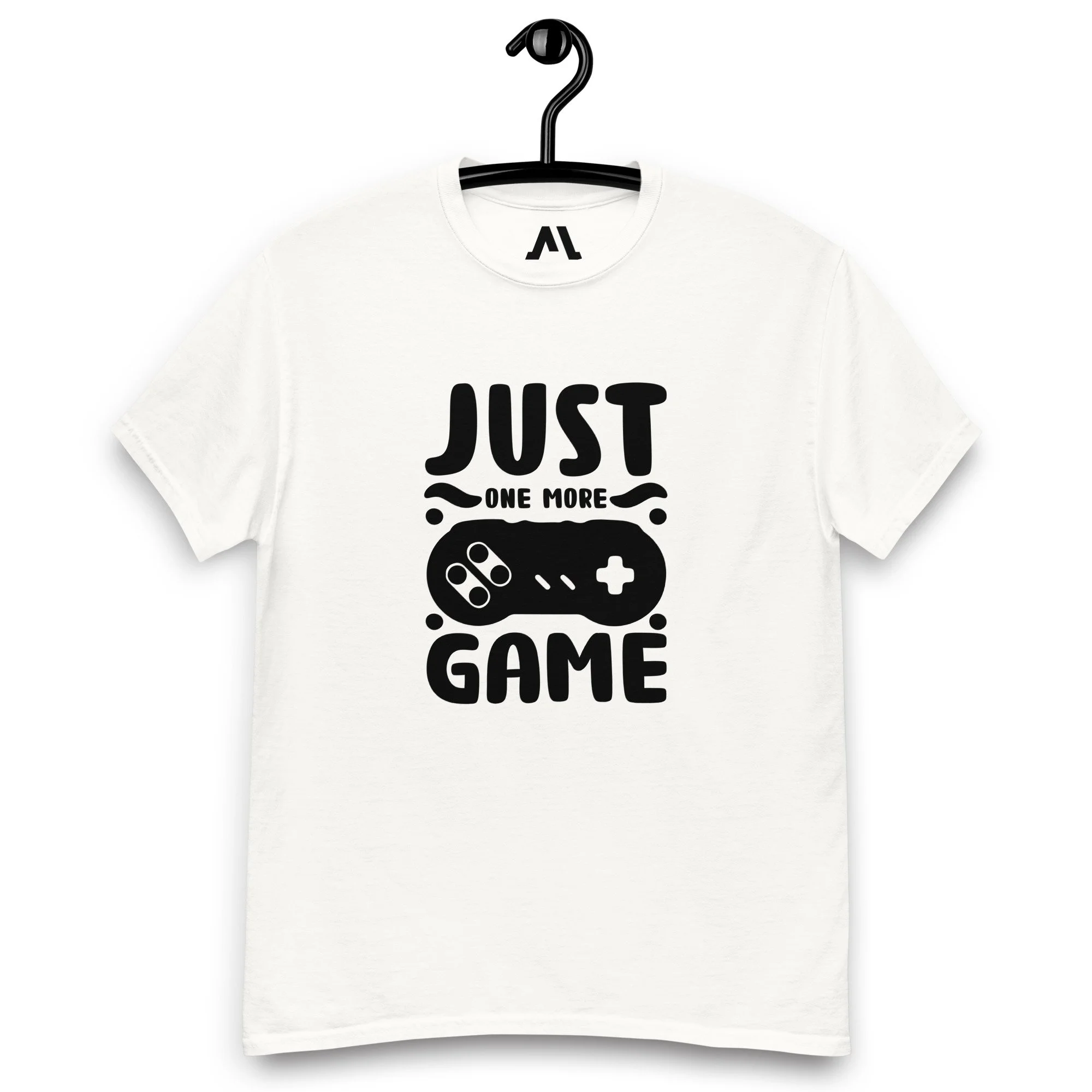T-shirt Clássica Unissexo "JUST ONE MORE GAME" MT Gaming – Corte Estruturado e Estilo Urbano