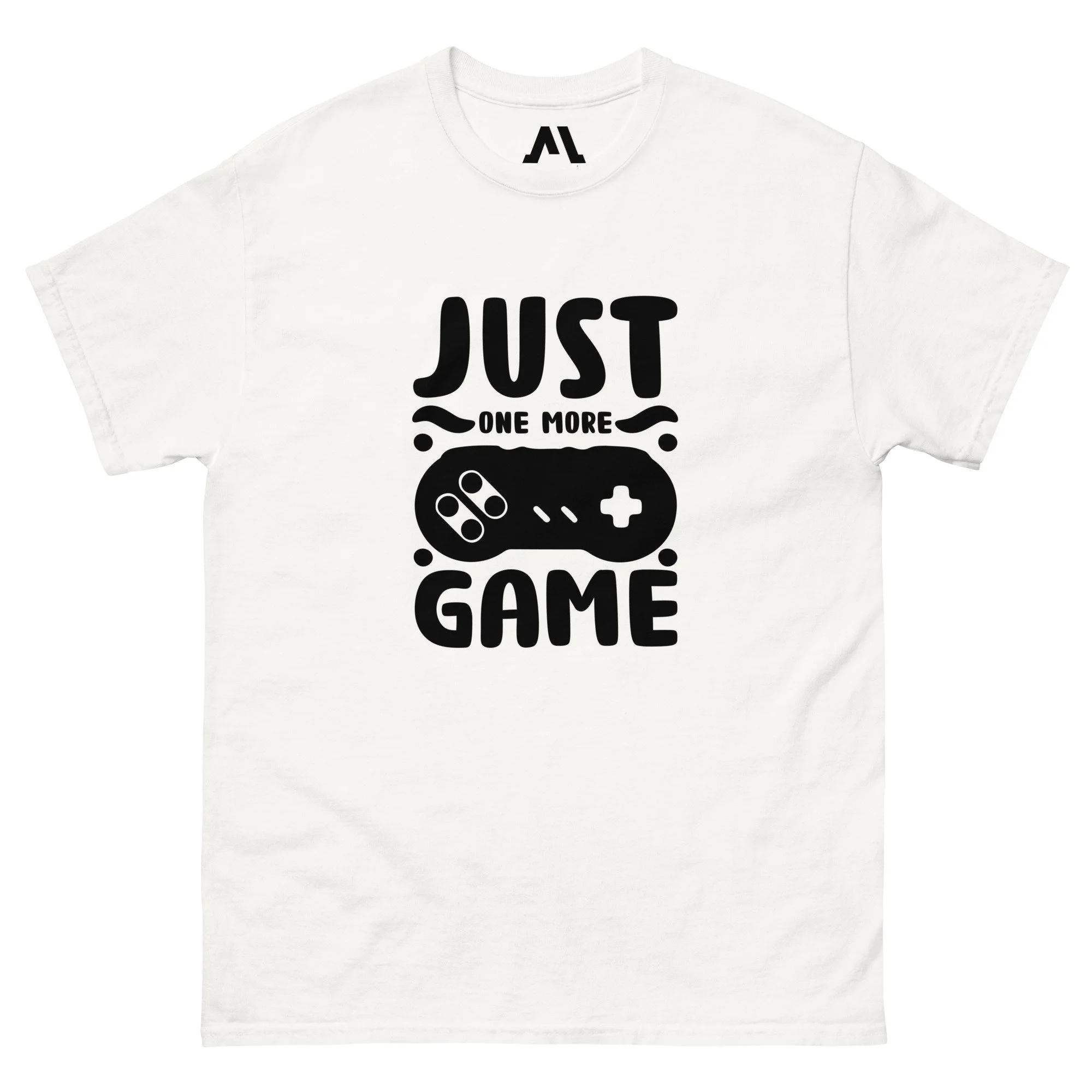 T-shirt Clássica Unissexo "JUST ONE MORE GAME" MT Gaming – Corte Estruturado e Estilo Urbano
