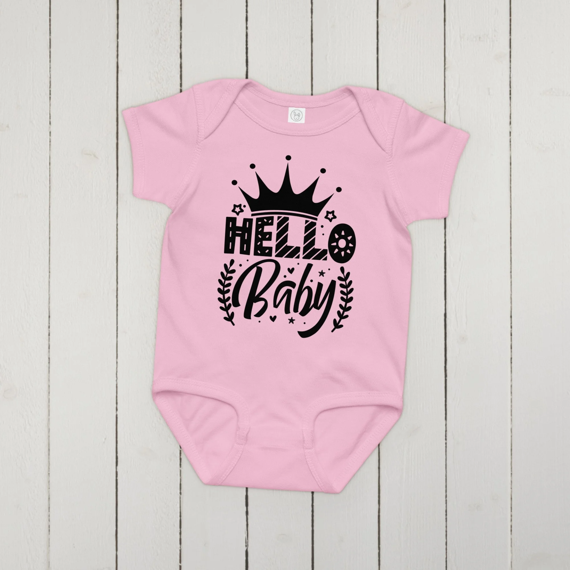 Body de Bebé em Jersey "HELLO BABY" – Toque Suave e Conforto Diário